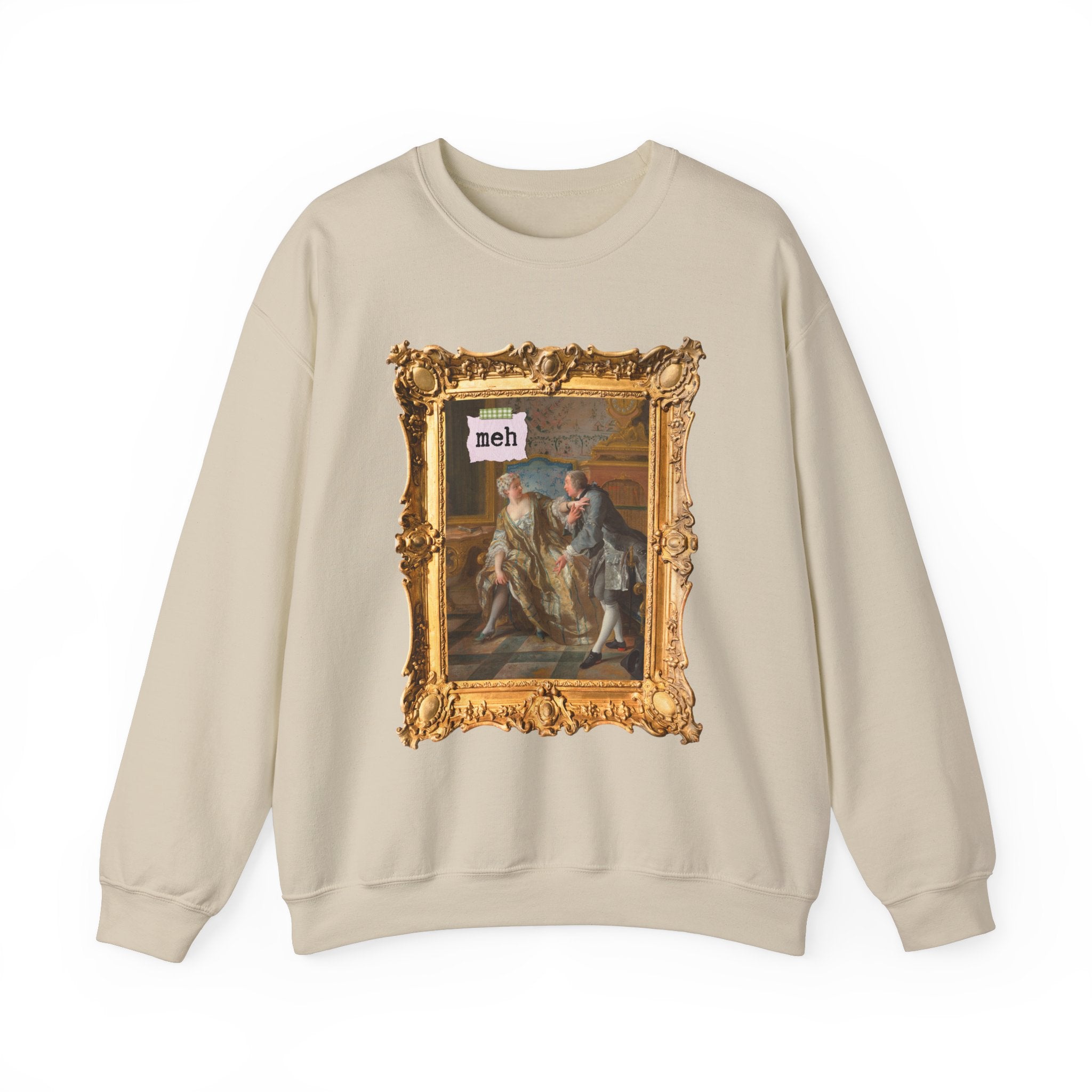 Valentine's Day Art History Sweatshirt for Friend Who Loves 18th Century Art, The Garter by Jean François de Troy, French Art Historian Gift - Opal and June