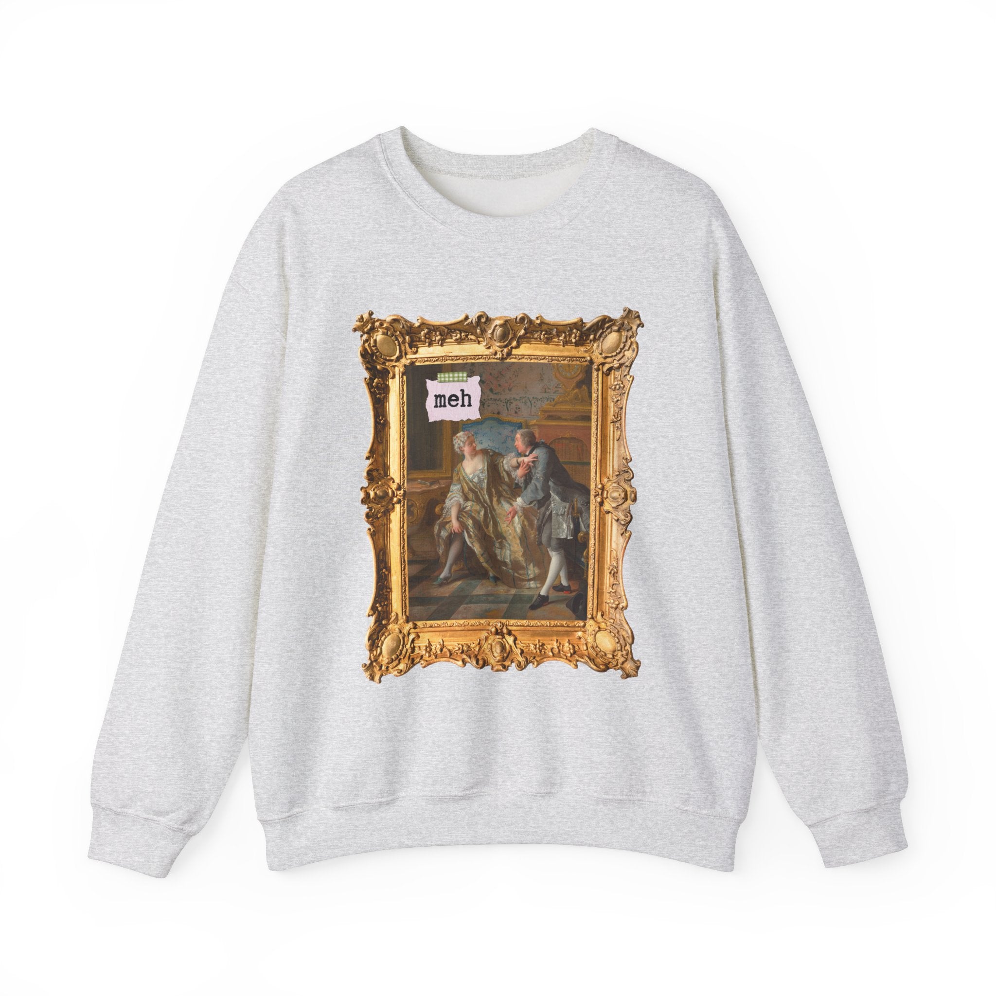 Valentine's Day Art History Sweatshirt for Friend Who Loves 18th Century Art, The Garter by Jean François de Troy, French Art Historian Gift - Opal and June