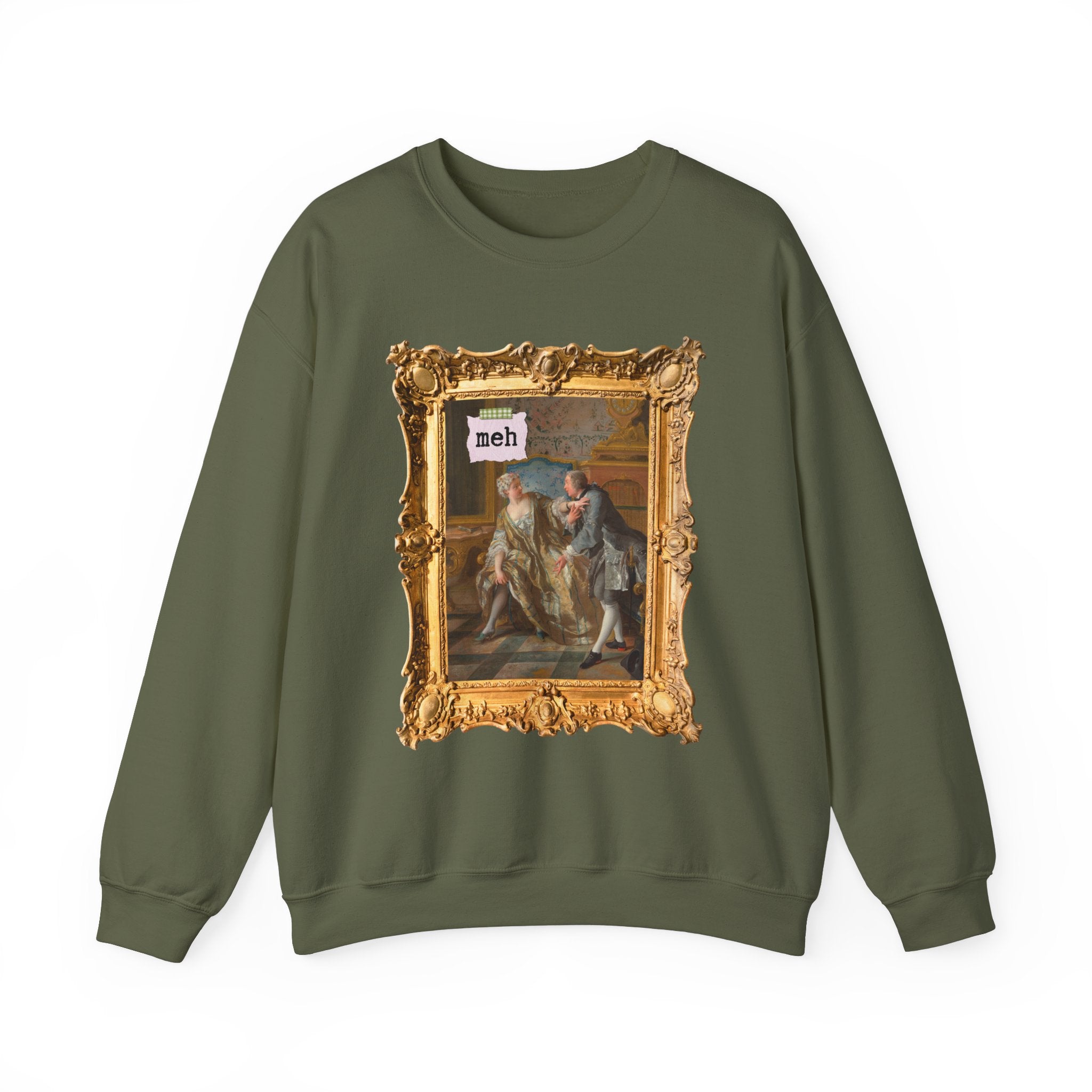 Valentine's Day Art History Sweatshirt for Friend Who Loves 18th Century Art, The Garter by Jean François de Troy, French Art Historian Gift - Opal and June