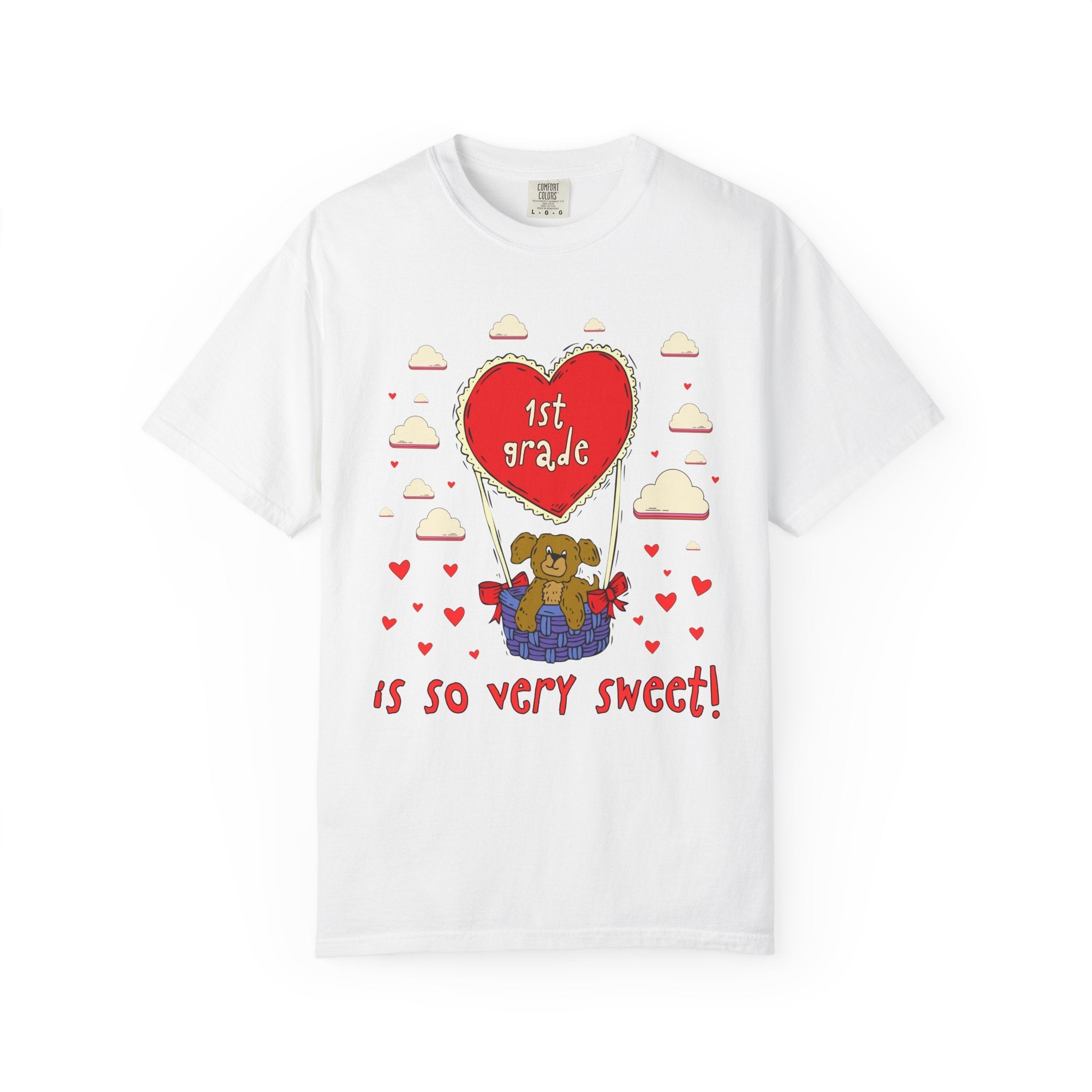 Valentines Day Elementary School Matching Teacher T-Shirt with Cute 90s Throwback Aesthetic: Learning is So Very Sweet! | Dreamcore Dog Tee - Opal and June
