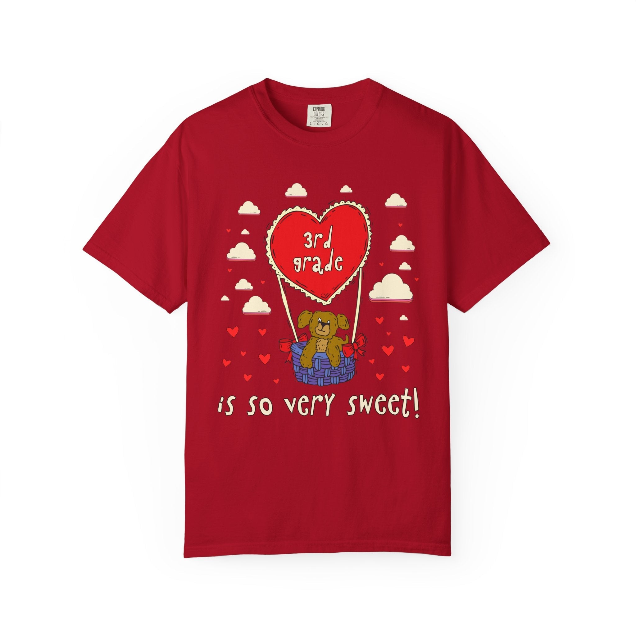 Valentines Day Elementary School Matching Teacher T-Shirt with Cute 90s Throwback Aesthetic: Learning is So Very Sweet! | Dreamcore Dog Tee - Opal and June