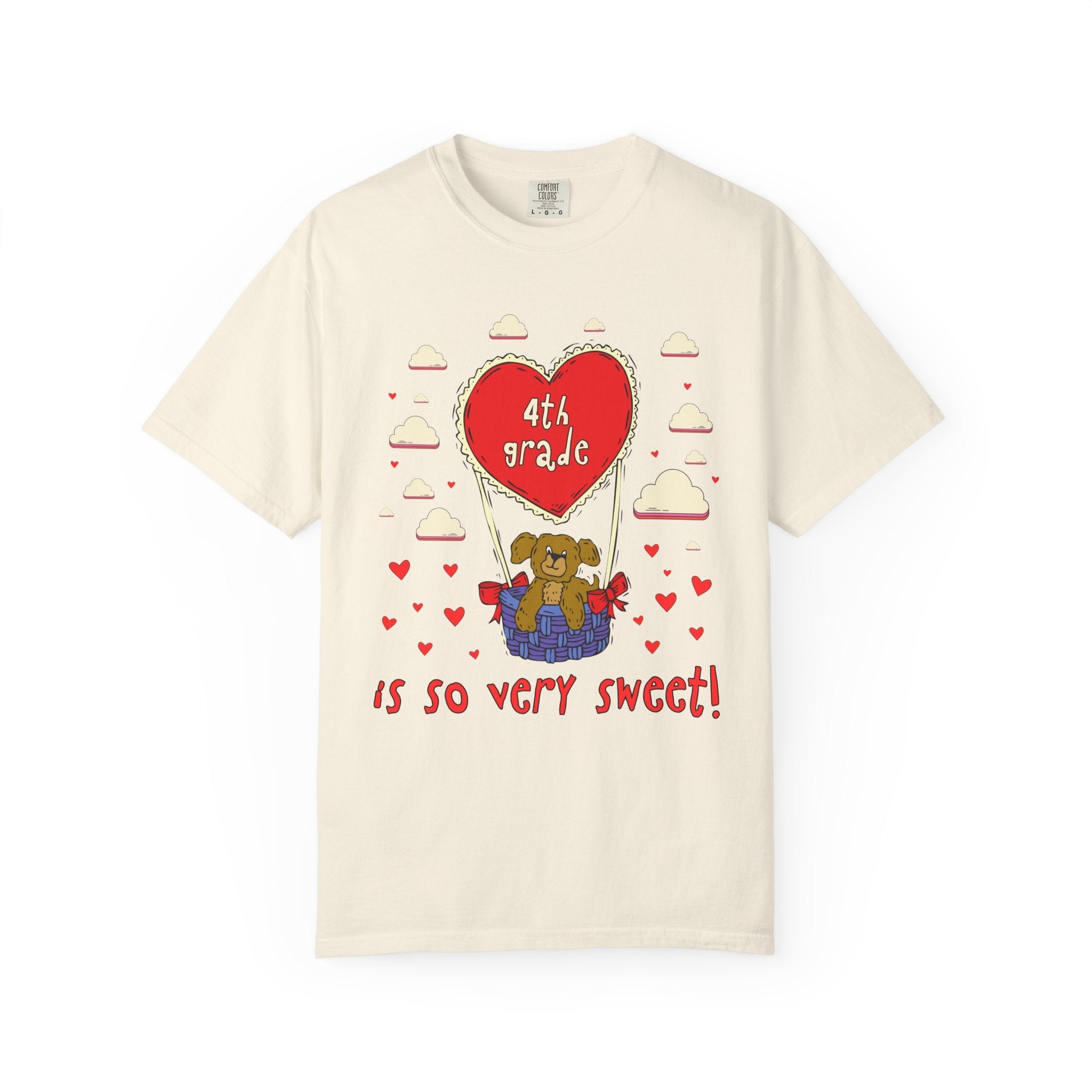 Valentines Day Elementary School Matching Teacher T-Shirt with Cute 90s Throwback Aesthetic: Learning is So Very Sweet! | Dreamcore Dog Tee - Opal and June