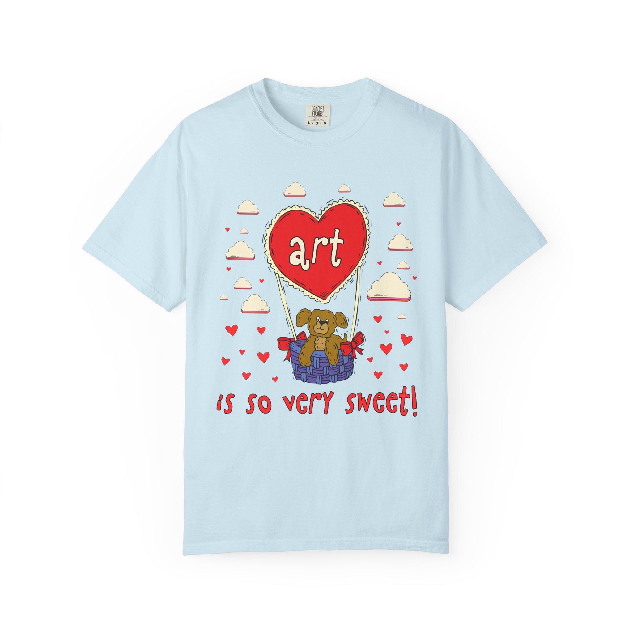 Valentines Day Elementary School Matching Teacher T-Shirt with Cute 90s Throwback Aesthetic: Learning is So Very Sweet! | Dreamcore Dog Tee - Opal and June