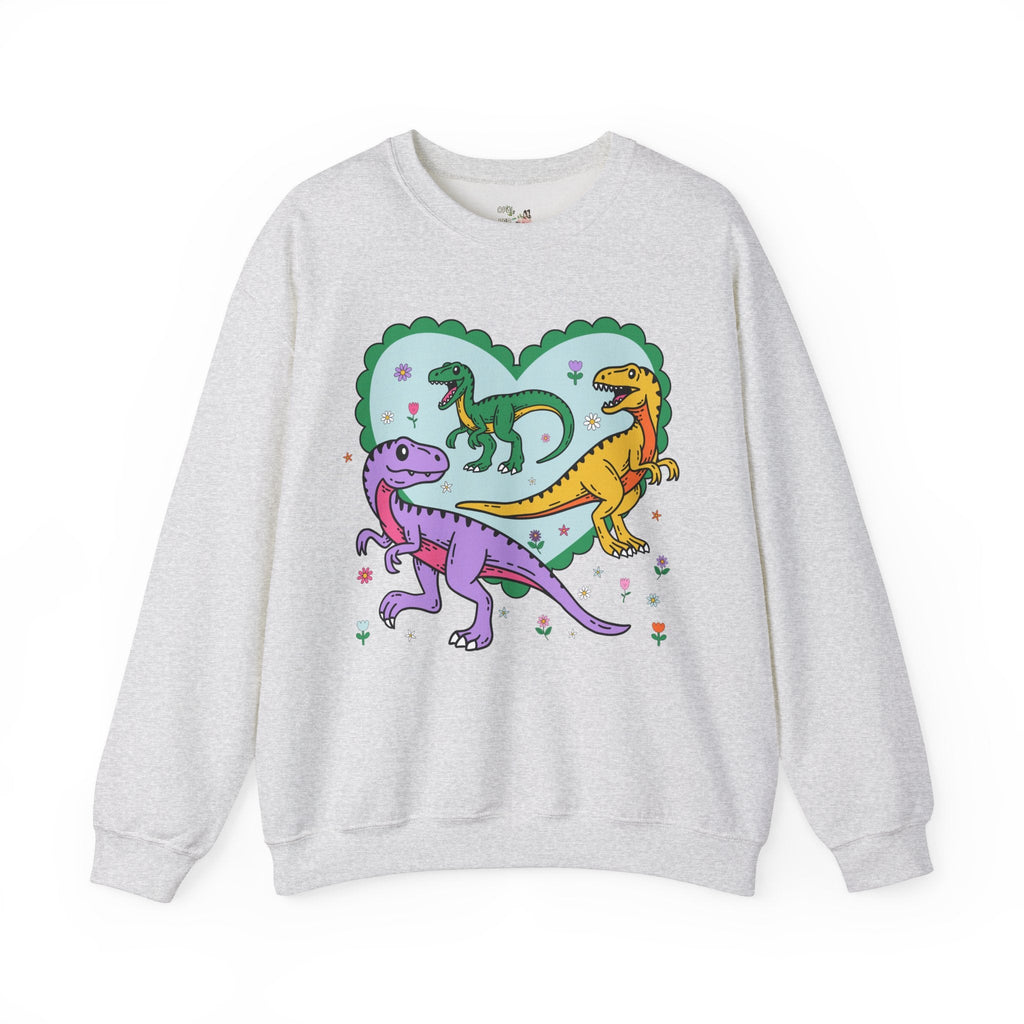 Valentine's Day Sweatshirt for Dinosaur Lover - Opal and June