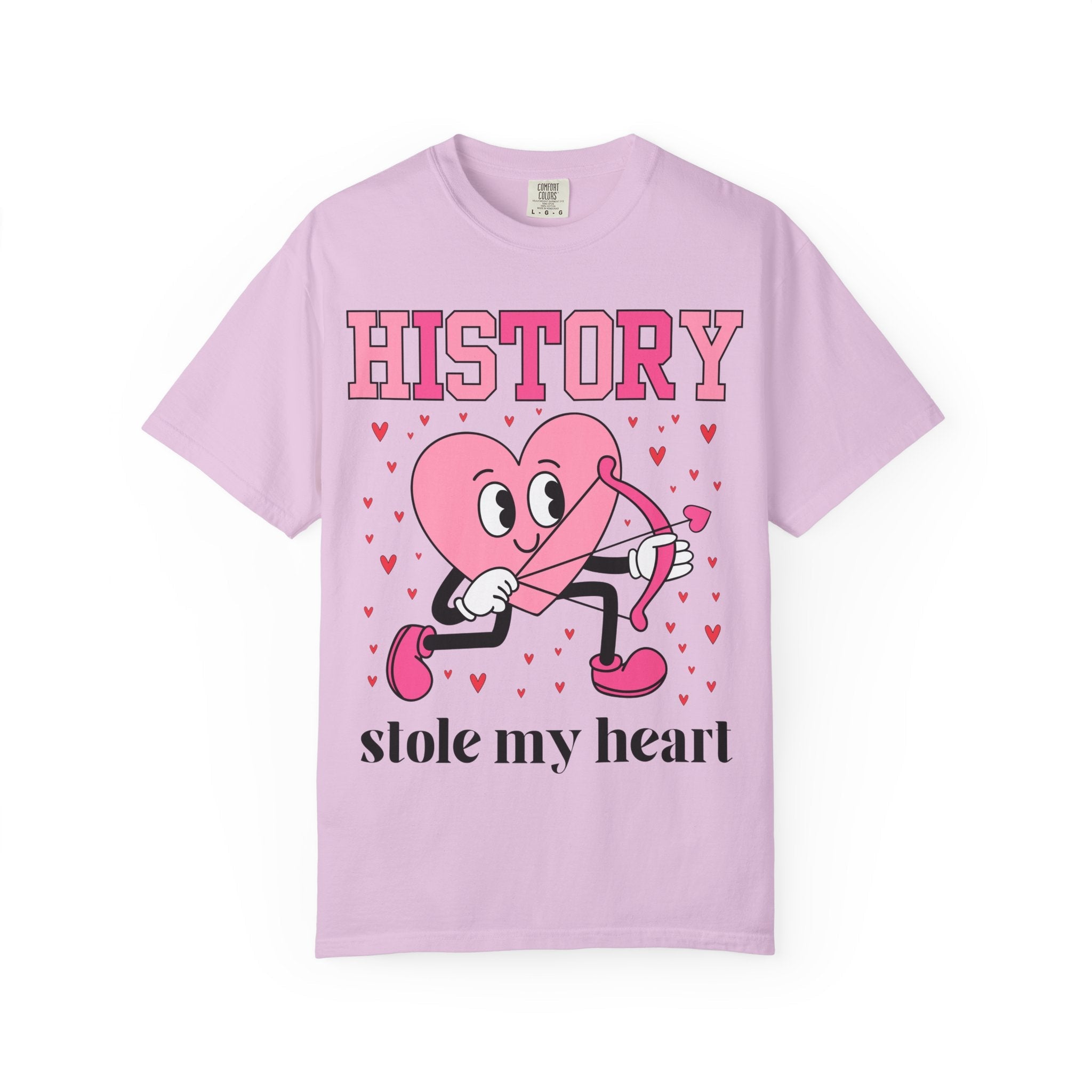 Valentine's Day Teacher Tee Shirt for Elementary School Teachers, Cute Middle School Math Teacher T-Shirt with Hearts, Science Teacher - Opal and June