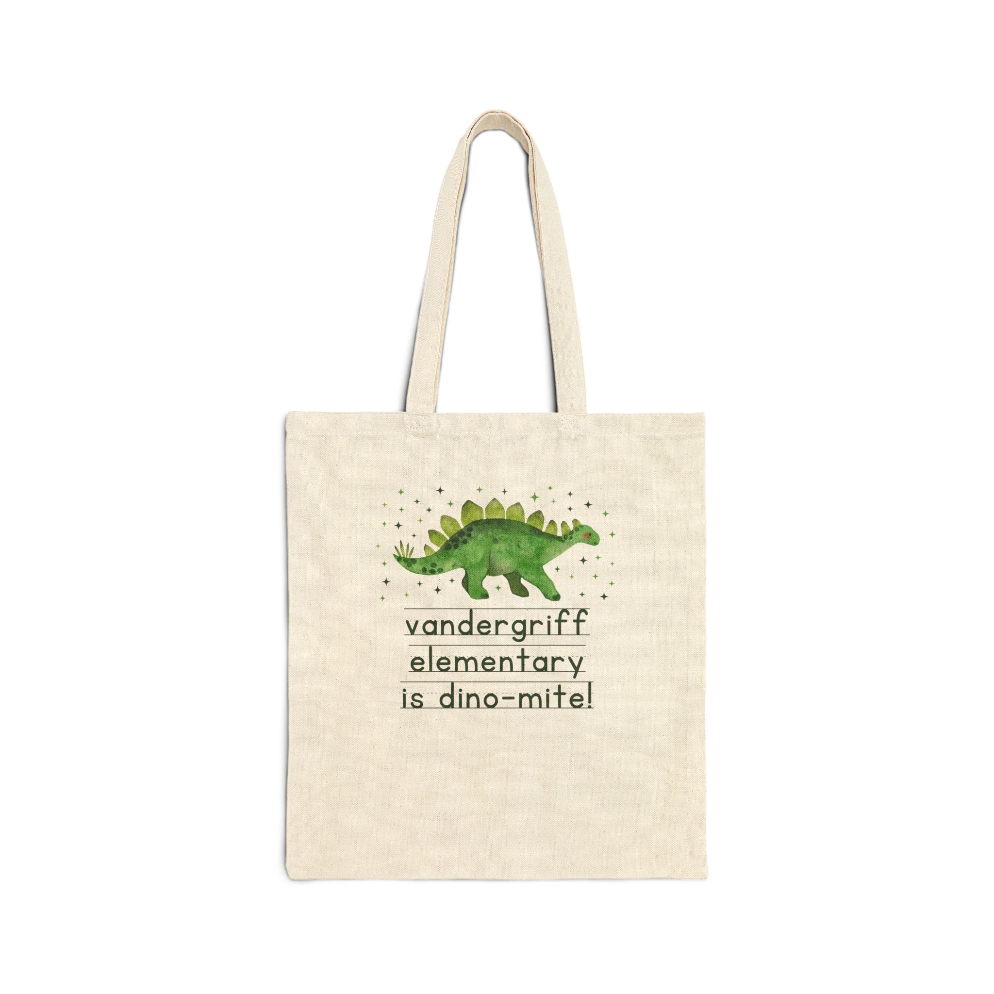 Vandergriff Elementary is Dino - mite! | FPS + Opal and June Tote Bag, Fayetteville Public Schools - Opal and June