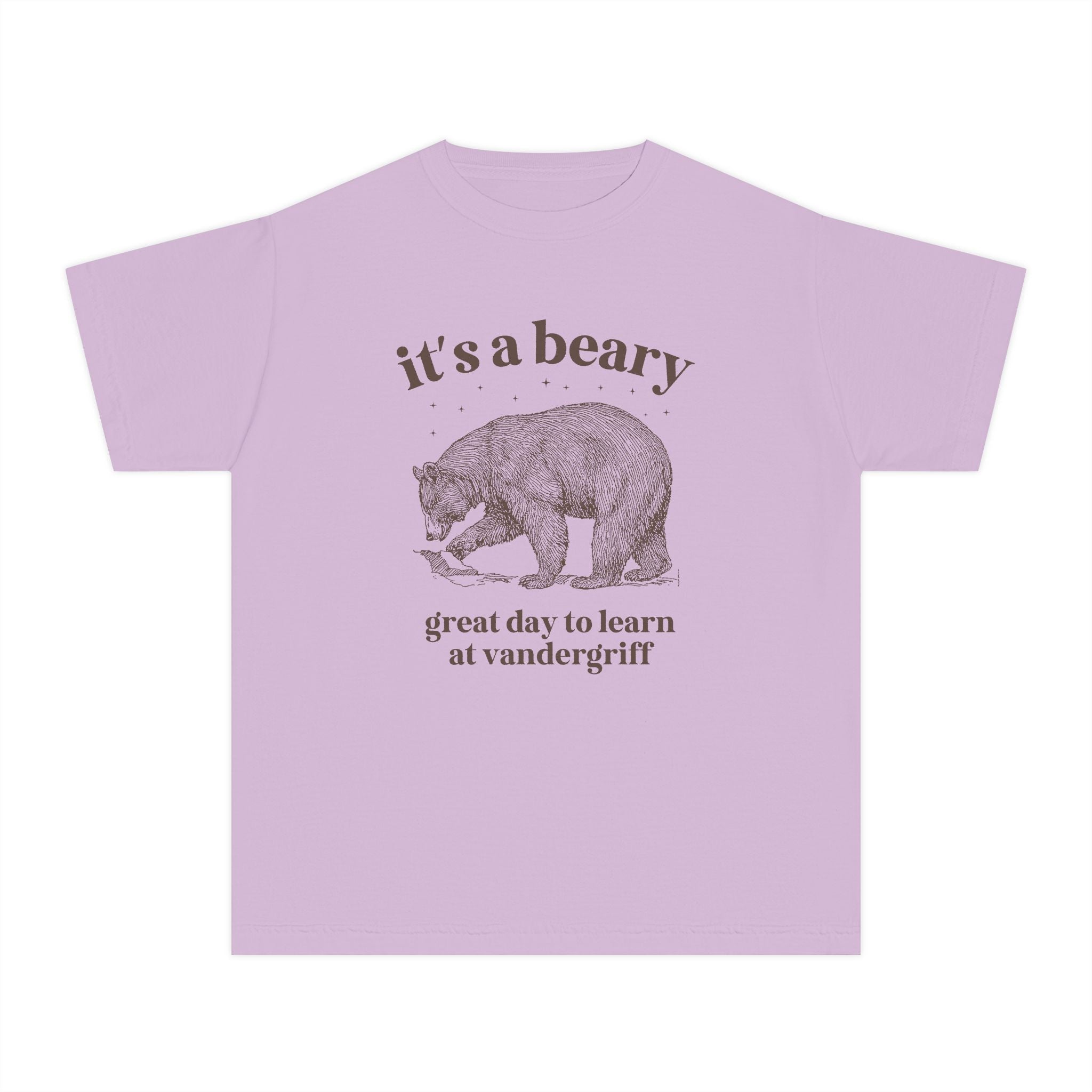 Vandergriff Elementary School Kids Tee Shirt: It's a Beary Great day to Learn at Vandergriff | FPS + Opal and June Kids Tee Shirt, Fayetteville Public Schools - Opal and June