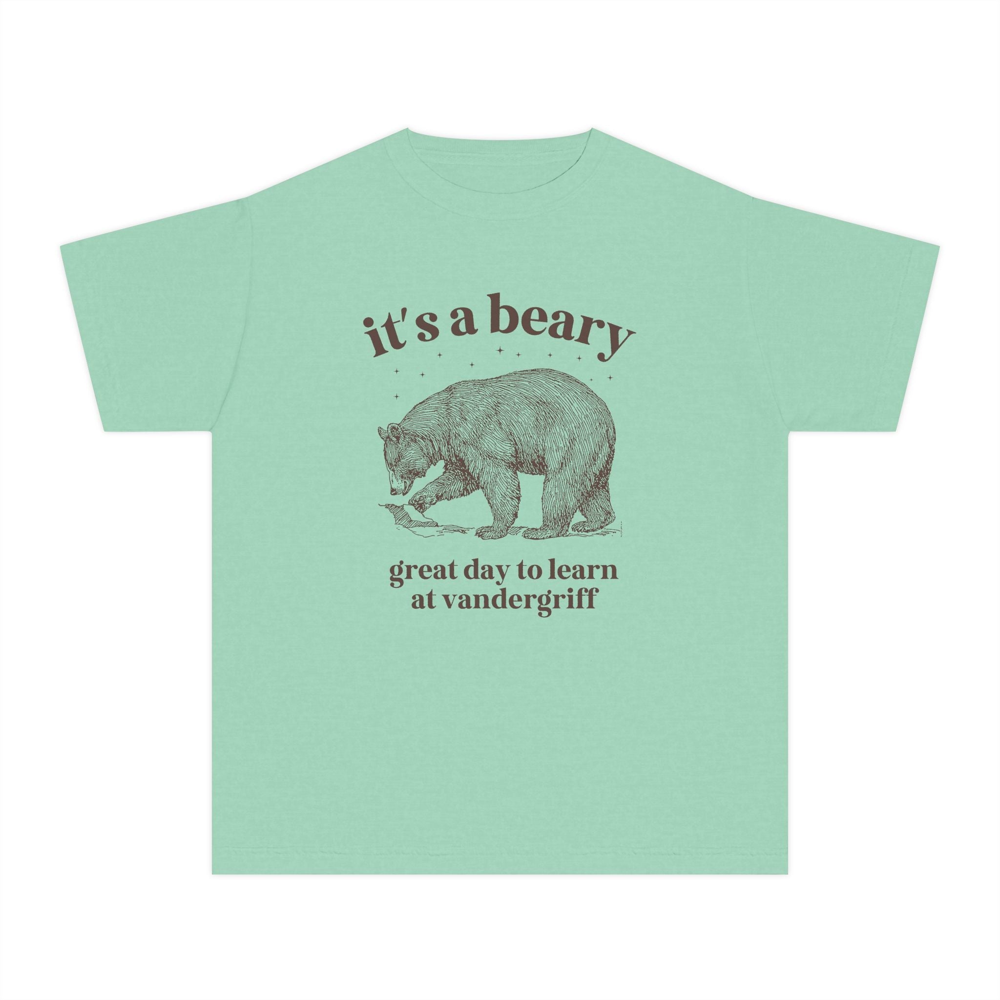 Vandergriff Elementary School Kids Tee Shirt: It's a Beary Great day to Learn at Vandergriff | FPS + Opal and June Kids Tee Shirt, Fayetteville Public Schools - Opal and June