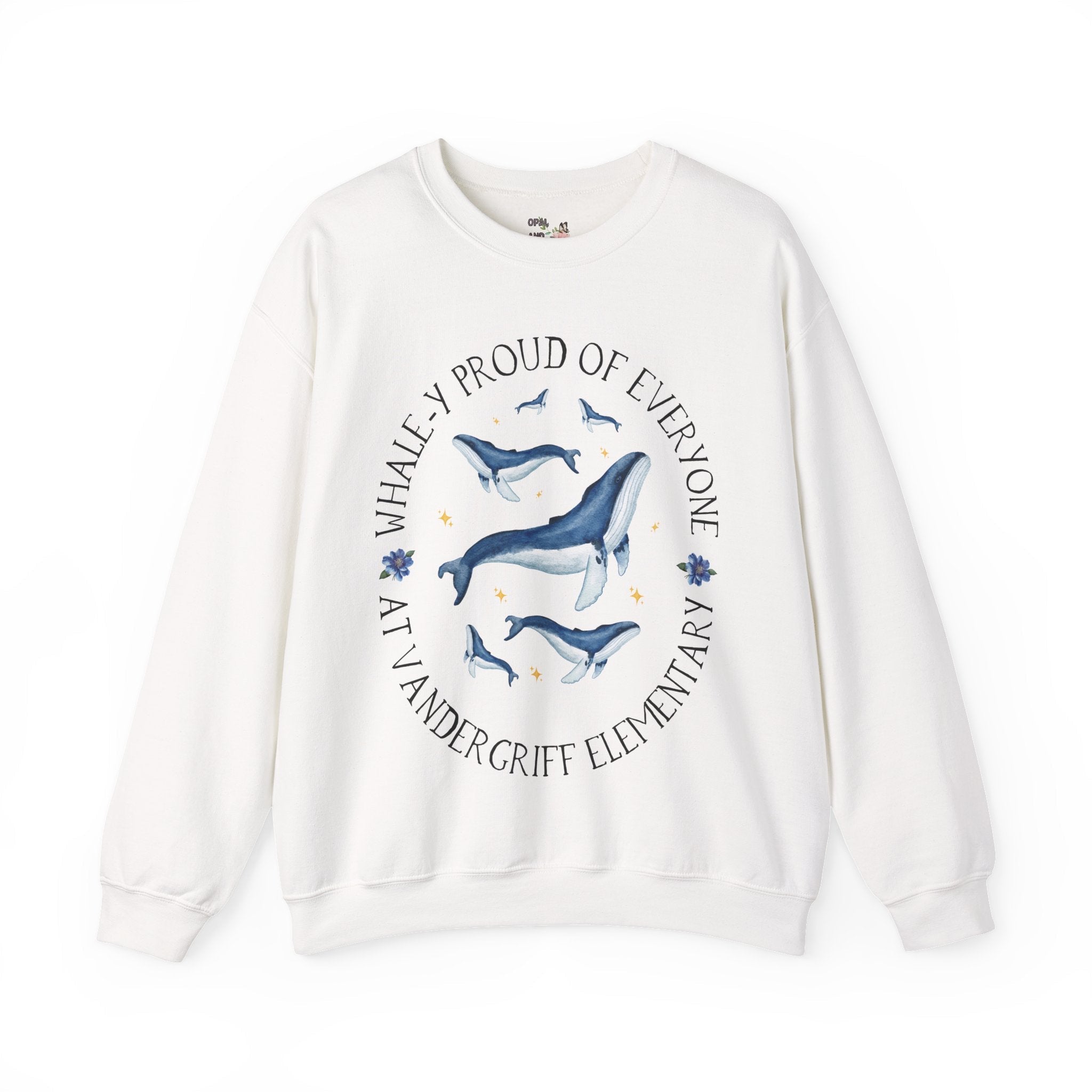 Vandergriff Elementary School Sweatshirt: Whaley Proud | FPS + Opal and June Sweatshirt, Fayetteville Public Schools - Opal and June