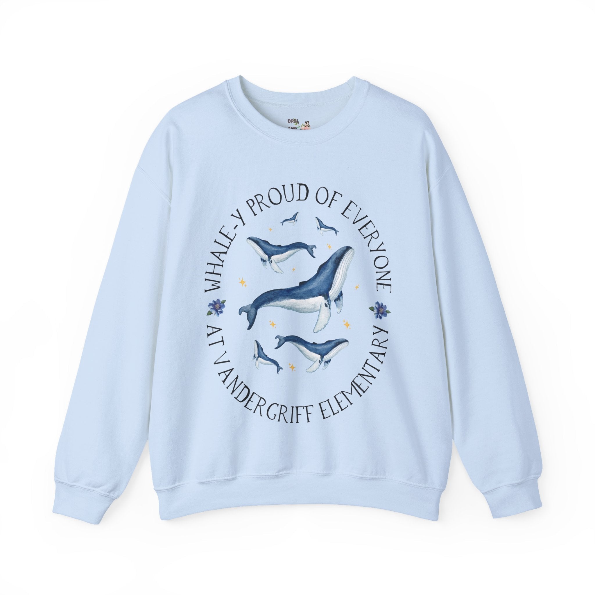 Vandergriff Elementary School Sweatshirt: Whaley Proud | FPS + Opal and June Sweatshirt, Fayetteville Public Schools - Opal and June