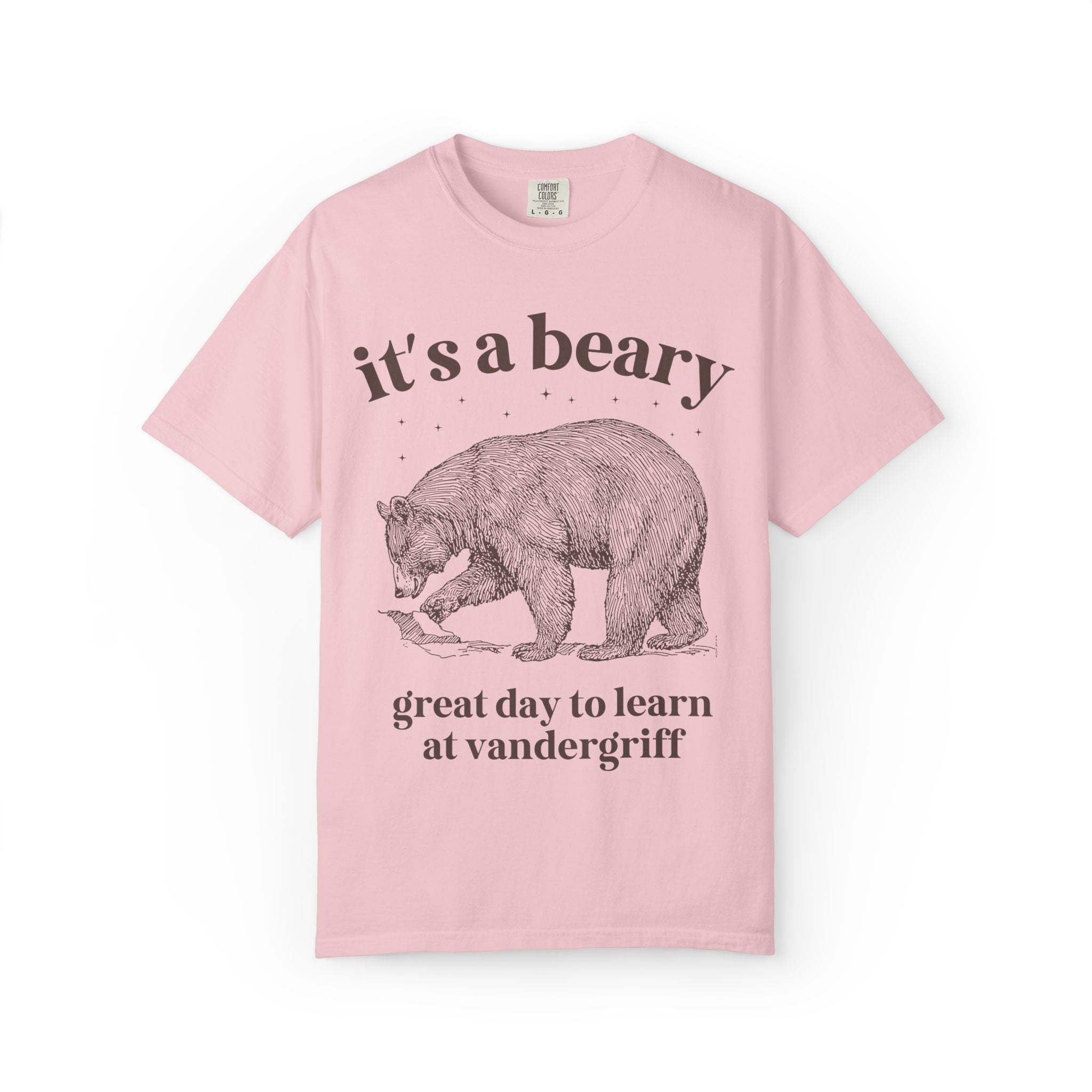 Vandergriff Elementary School Tee Shirt: It's a Beary Great day to Learn at Vandergriff | FPS + Opal and June Tee Shirt, Fayetteville Public Schools - Opal and June