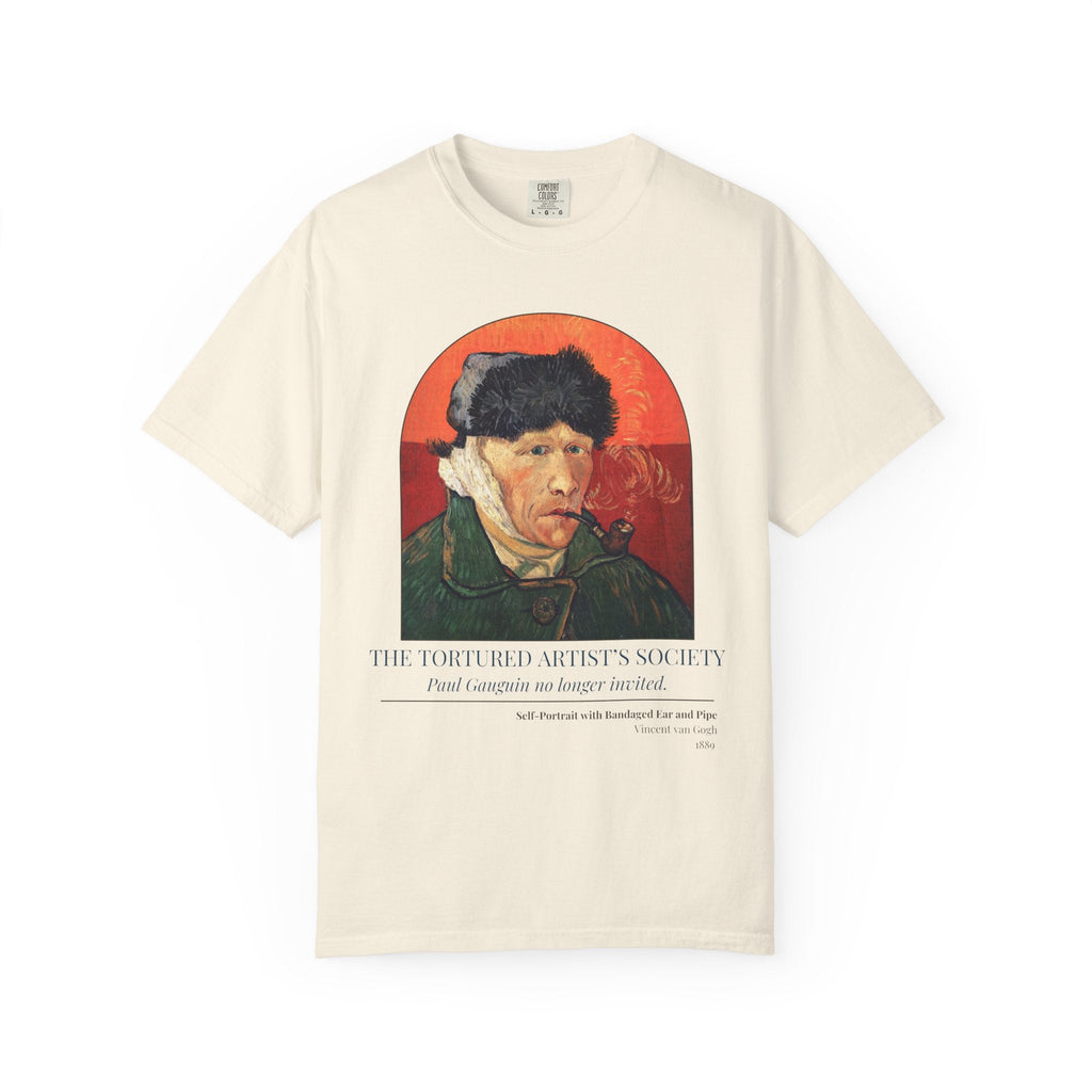 Vincent Van Gogh Art History Tee Shirt with Funny Saying, Silly Post Impressionist Art Historian Gift, Paul Gaugin, Bandaged Ear and Pipe - Opal and June