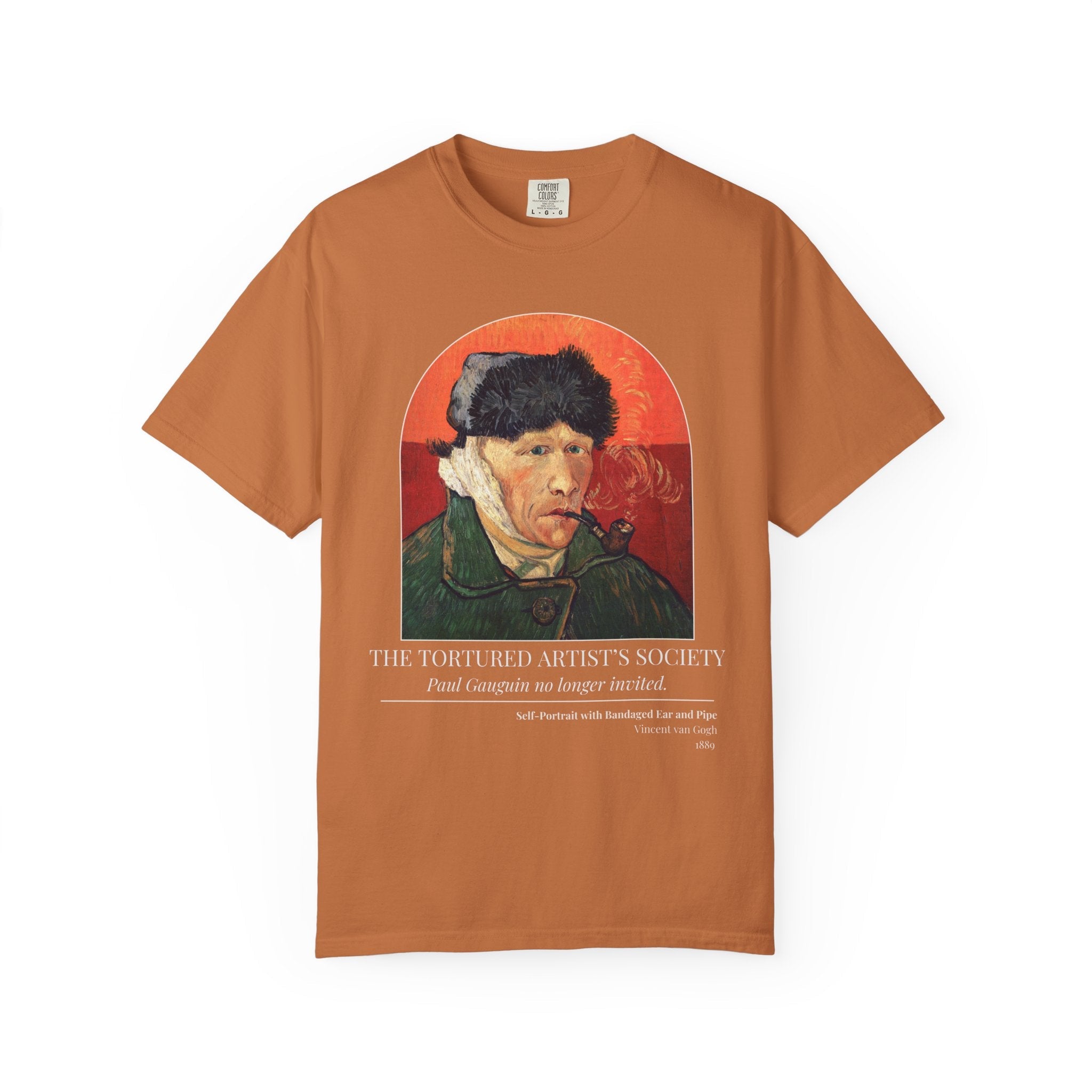 Vincent Van Gogh Art History Tee Shirt with Funny Saying, Silly Post Impressionist Art Historian Gift, Paul Gaugin, Bandaged Ear and Pipe - Opal and June