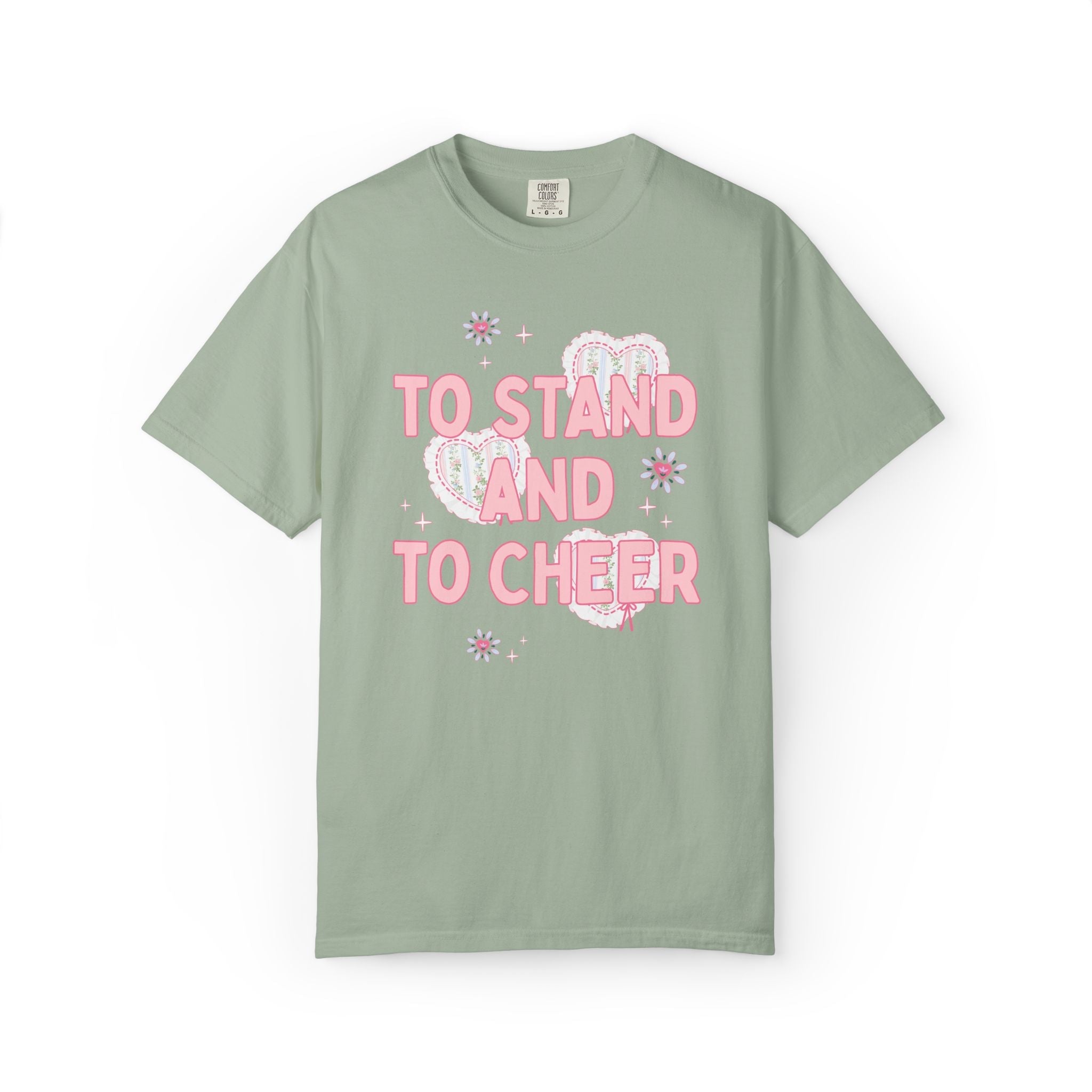Vintage Aesthetic Bride and Matching Bachelorette Tee Shirts with Hearts: To Have and To Hold, To Stand and To Cheer, Funny Soft Girl Style - Opal and June