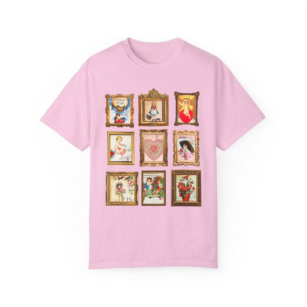 Vintage Valentine Stamps Tee Shirt - Opal and June