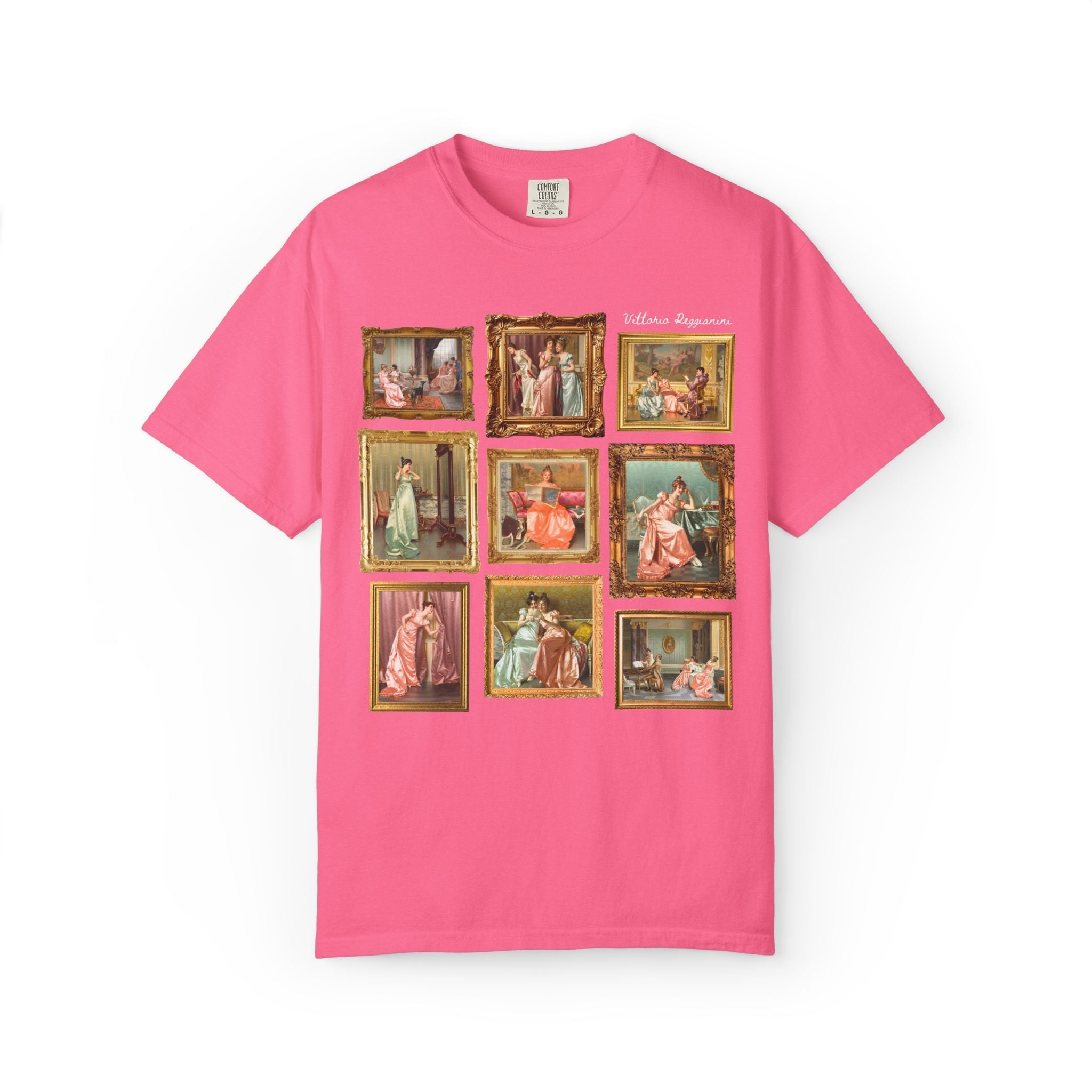 Vittorio Reggianini Art History Lover Tee Shirt, 19th Century Italian Art Museum Lover Gift, Famous Paintings, Rococo Aesthetic European Art - Opal and June