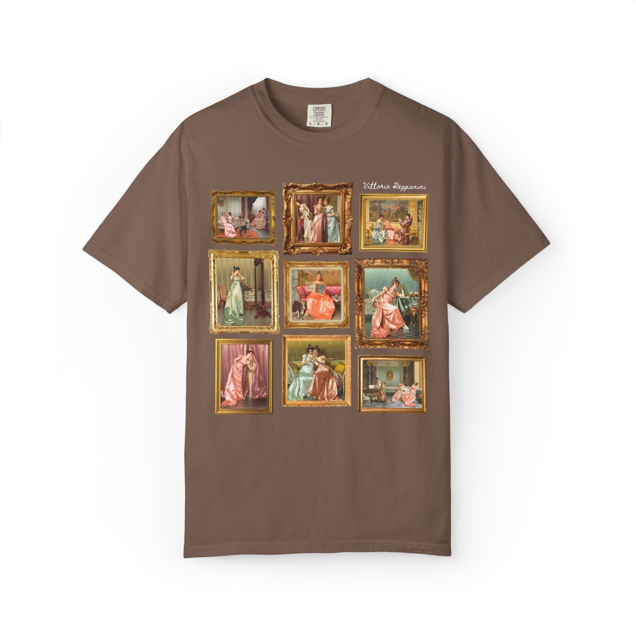 Vittorio Reggianini Art History Lover Tee Shirt, 19th Century Italian Art Museum Lover Gift, Famous Paintings, Rococo Aesthetic European Art - Opal and June