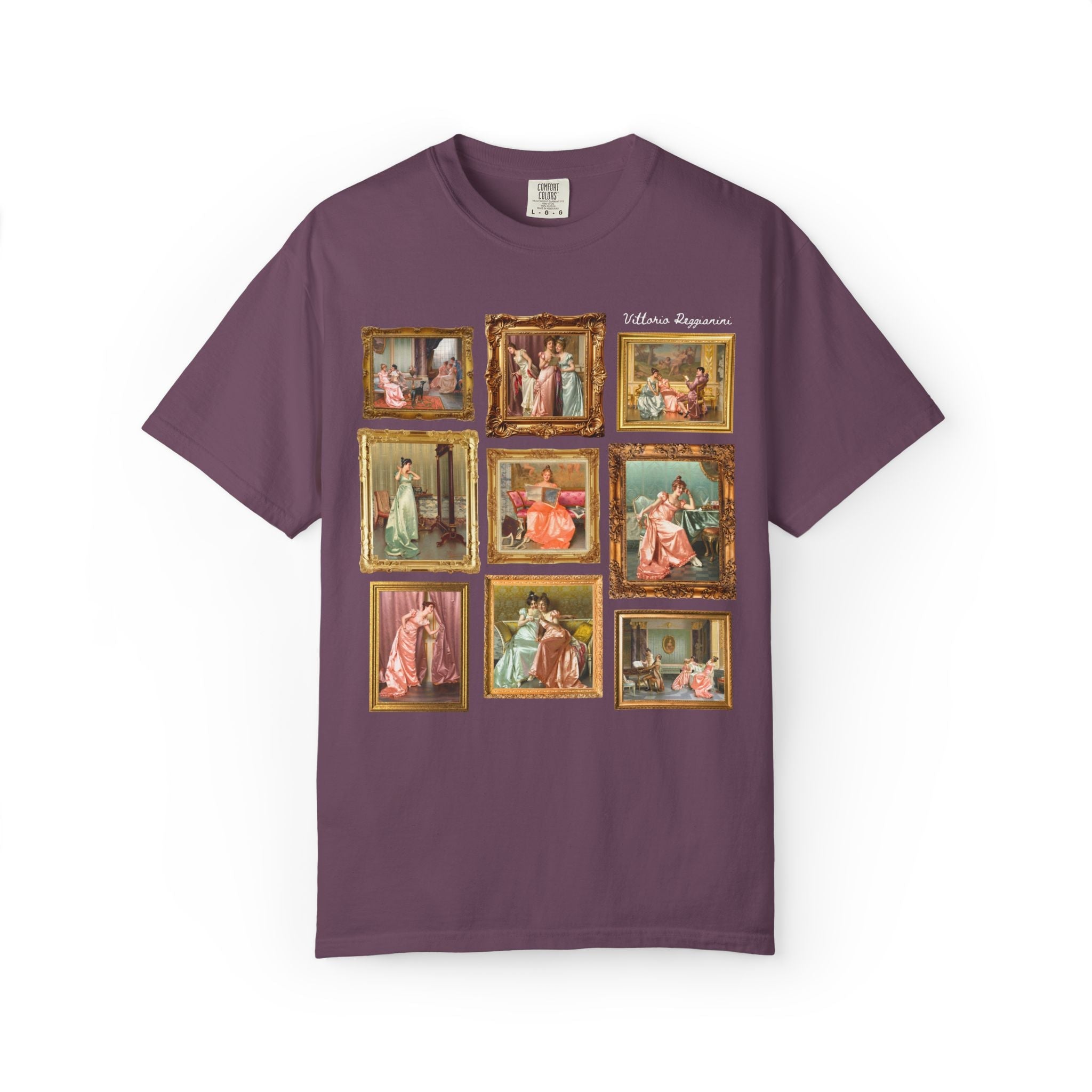 Vittorio Reggianini Art History Lover Tee Shirt, 19th Century Italian Art Museum Lover Gift, Famous Paintings, Rococo Aesthetic European Art - Opal and June