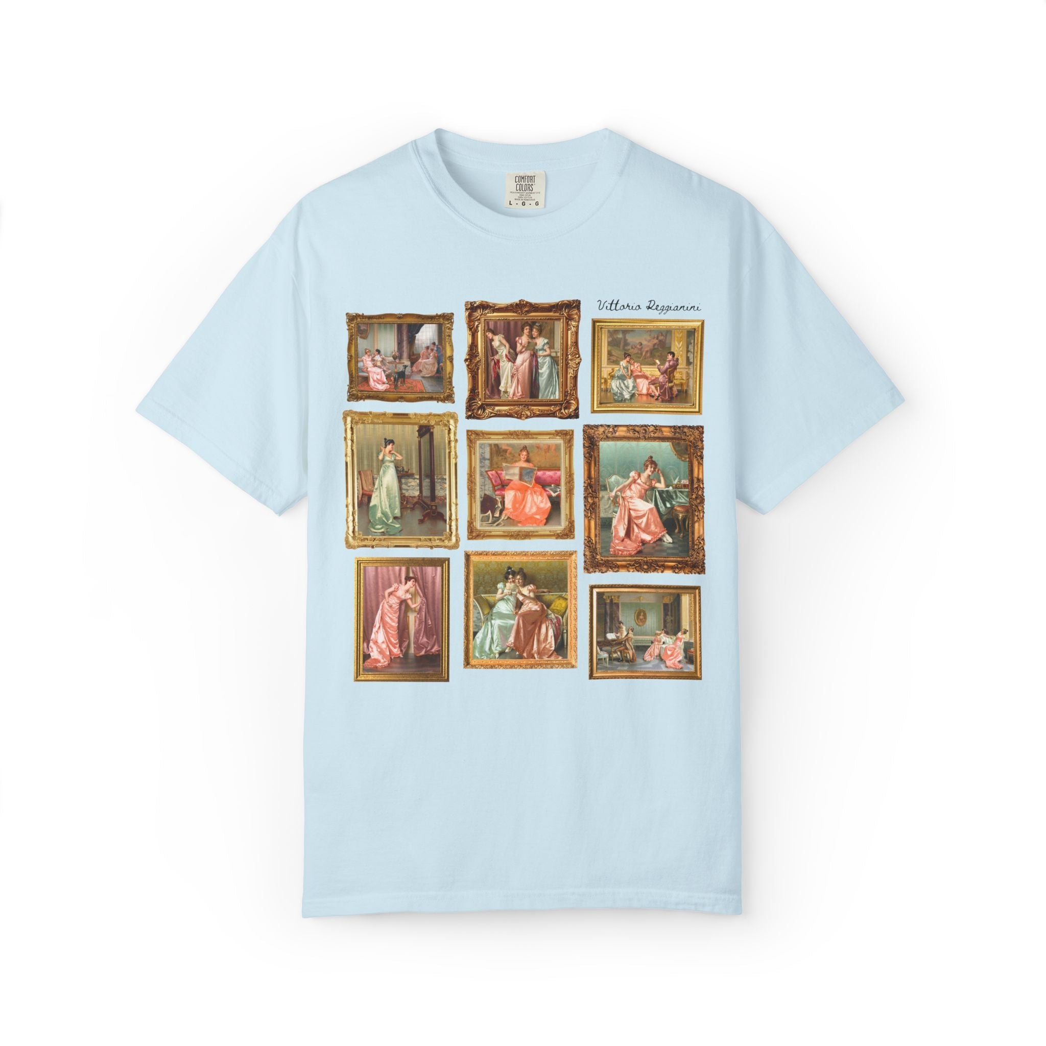 Vittorio Reggianini Art History Lover Tee Shirt, 19th Century Italian Art Museum Lover Gift, Famous Paintings, Rococo Aesthetic European Art - Opal and June