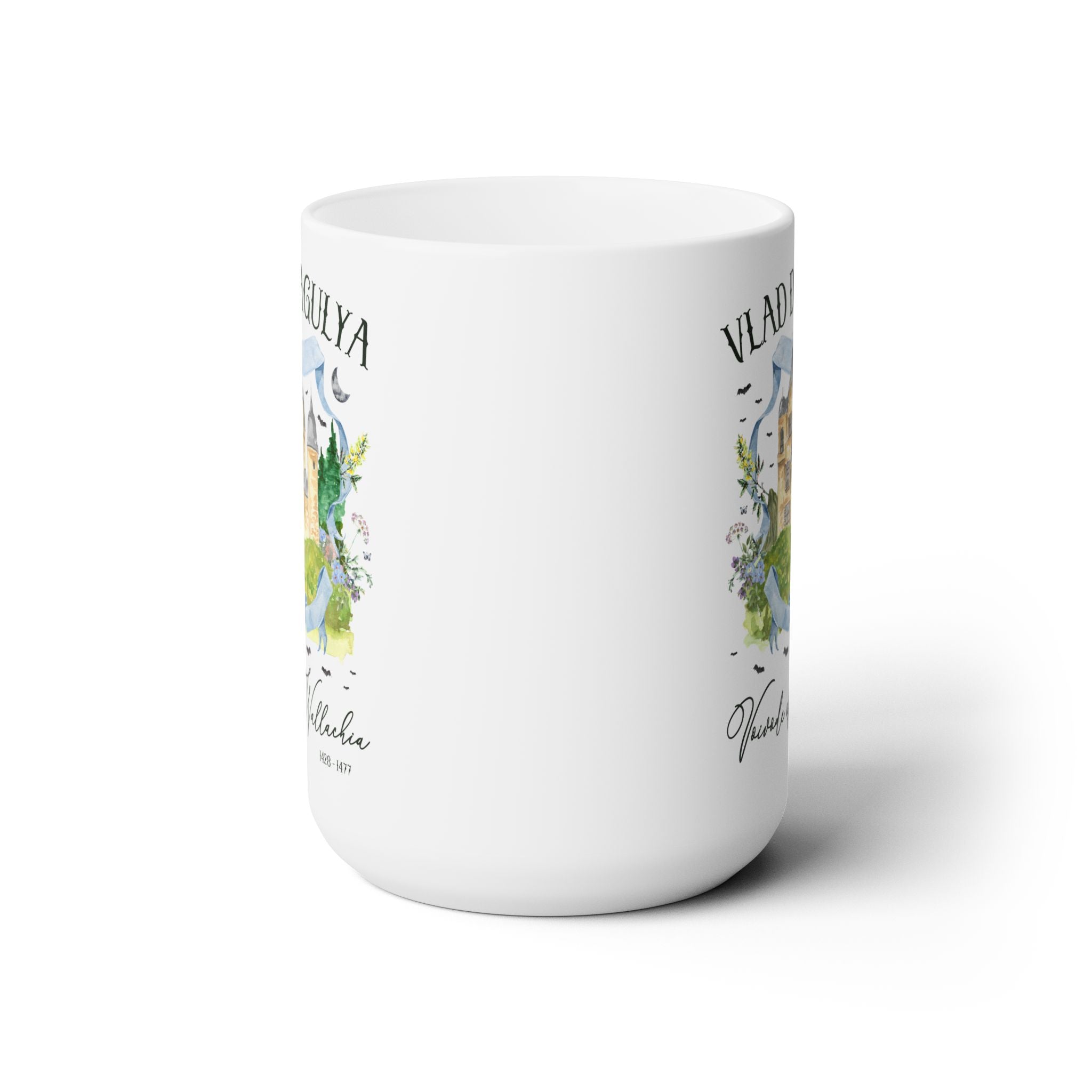Vlad The Impaler European Medieval History Coffee Mug: Spooky History 15 Oz Coffee Mug for Historian Who Loves Stories about Vampires - Opal and June