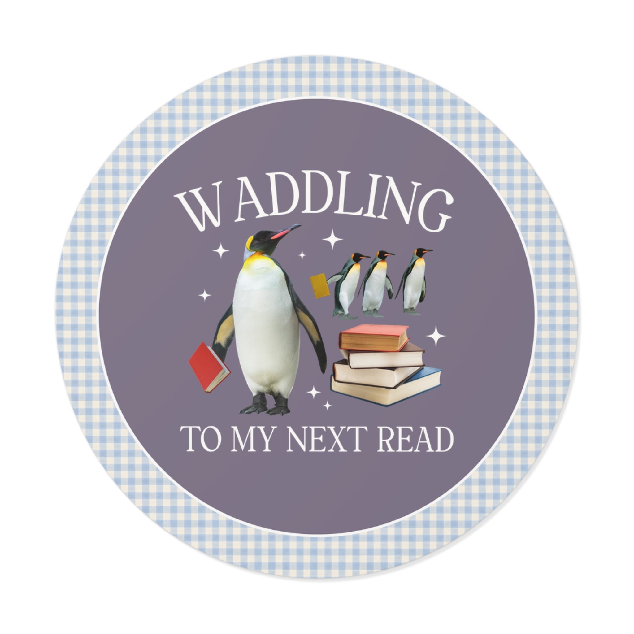 Waddling To My Next Read Bookish Sticker - Opal and June