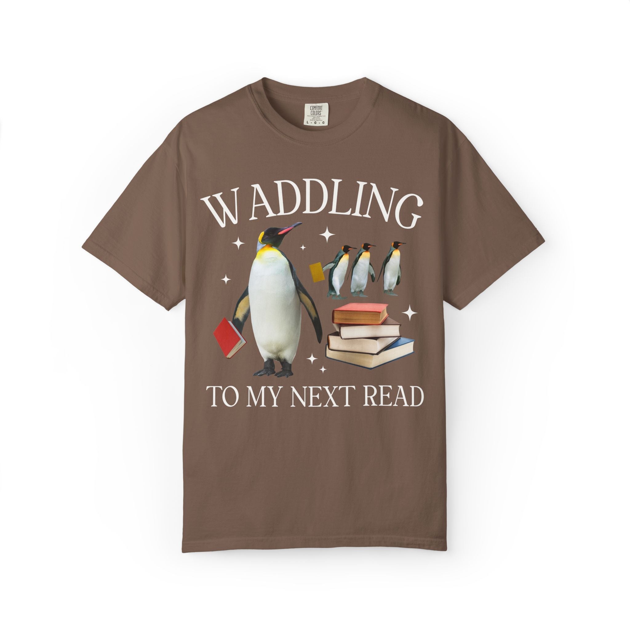 Waddling to My Next Read T-Shirt - Opal and June