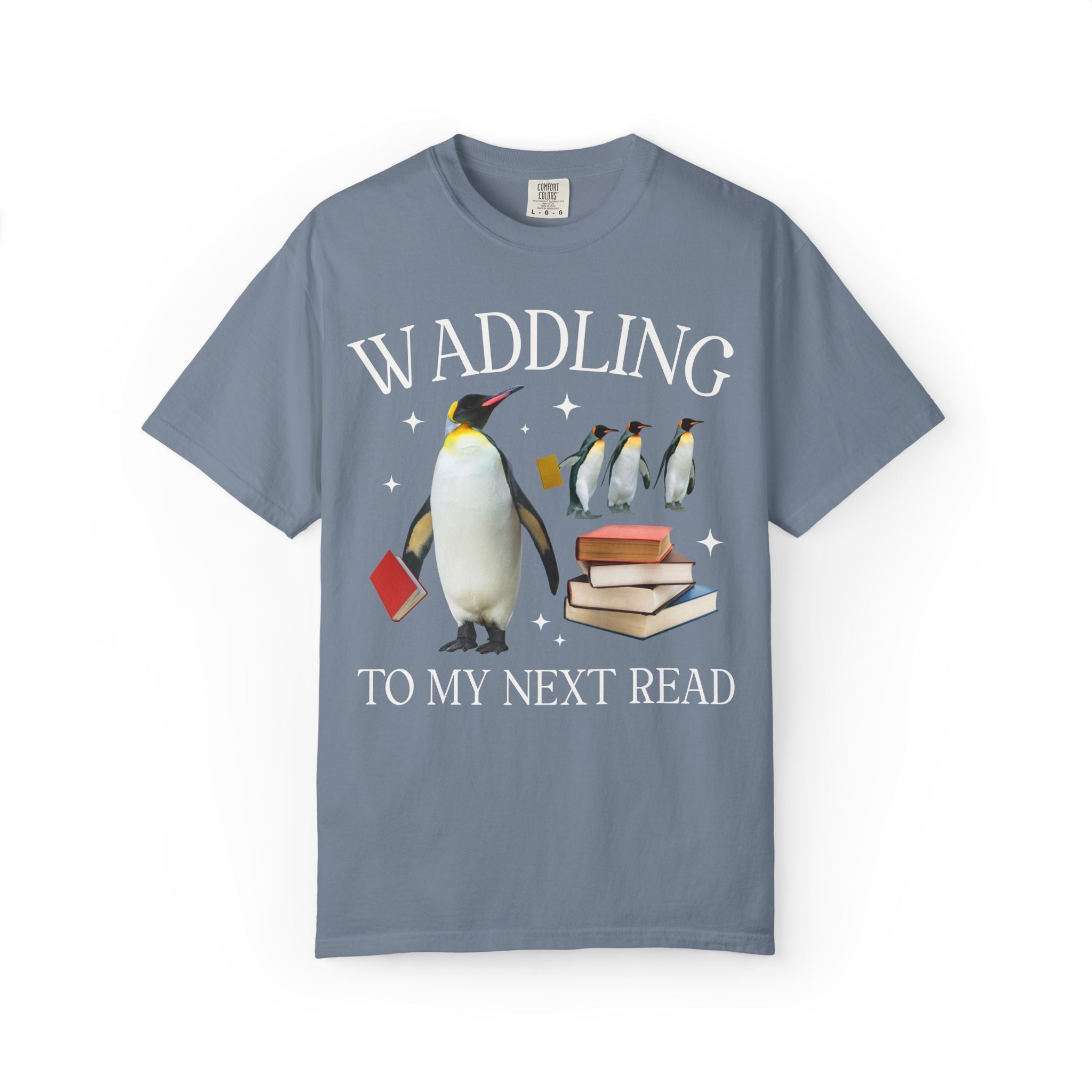 Waddling to My Next Read T-Shirt - Opal and June