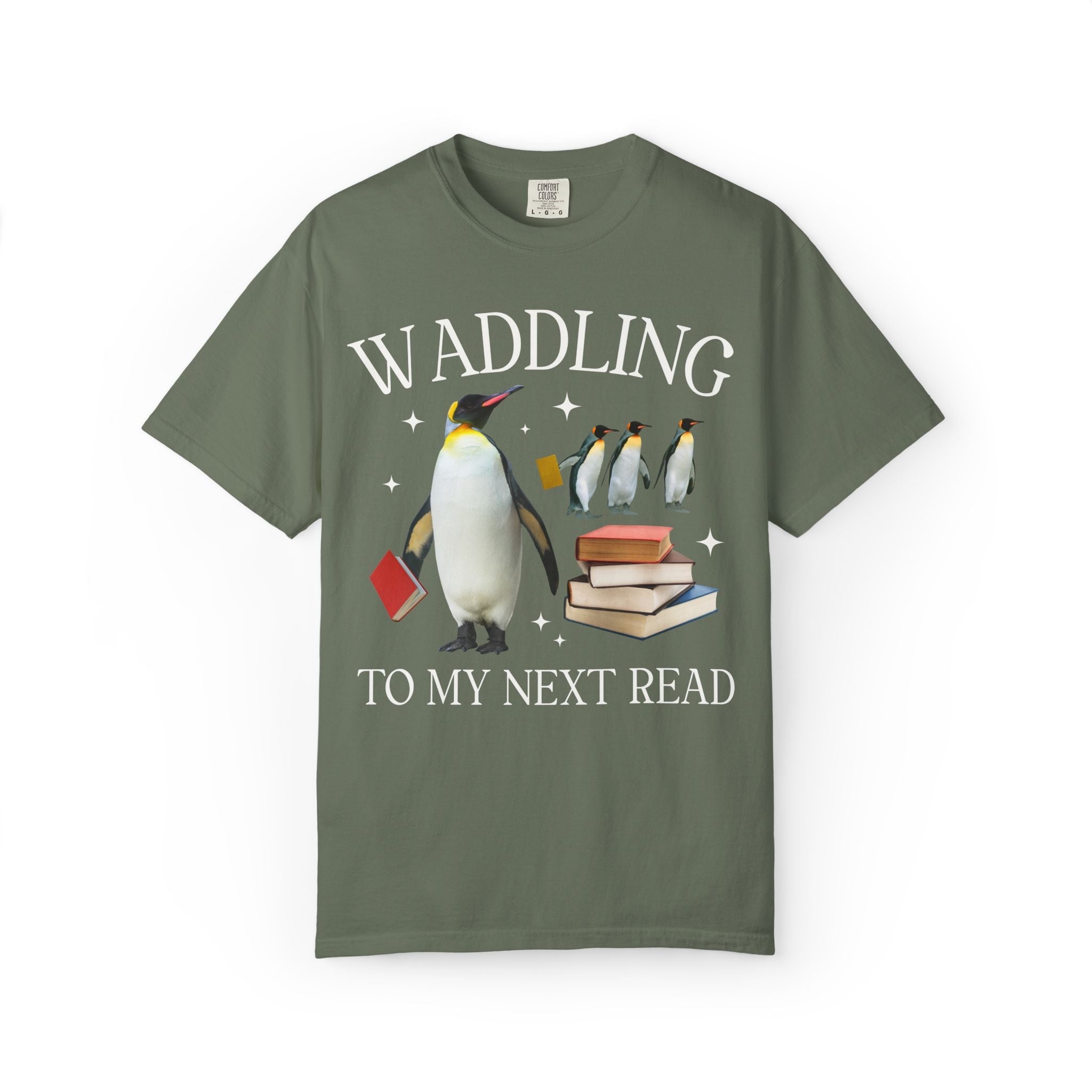 Waddling to My Next Read T-Shirt - Opal and June