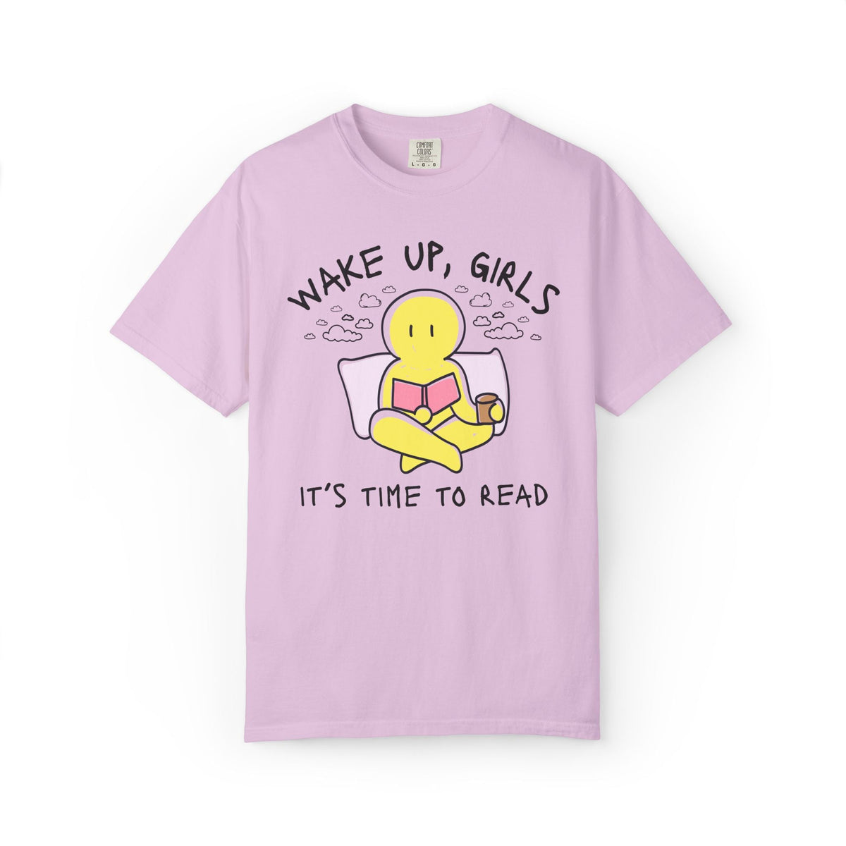 Wake Up Girls It's Time to Read: Funny Nostalgic Reading Bookworm T-Shirt for Romance Reader or Spicy Book Lover - Opal and June