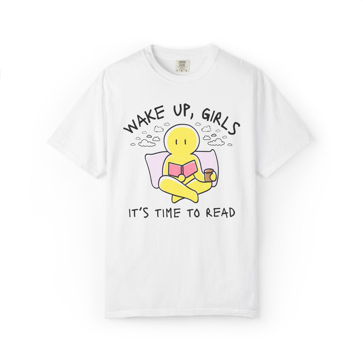 Wake Up Girls It's Time to Read: Funny Nostalgic Reading Bookworm T-Shirt for Romance Reader or Spicy Book Lover - Opal and June