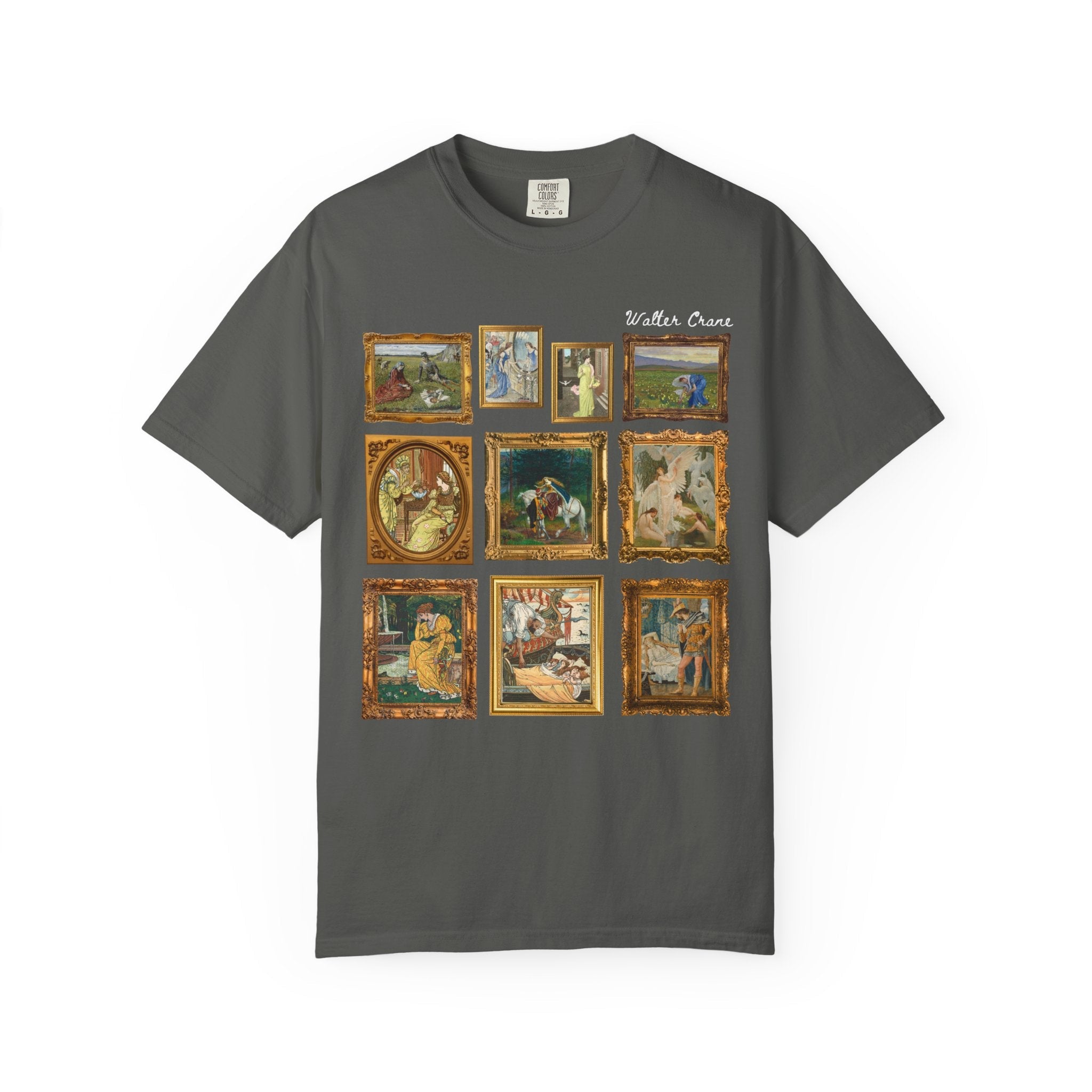Walter Crane Art History Shirt, English Book Illustrator, Arts and Crafts Movement, Ruth and Boaz, Humanities Professor Gift, Swan Maidens - Opal and June