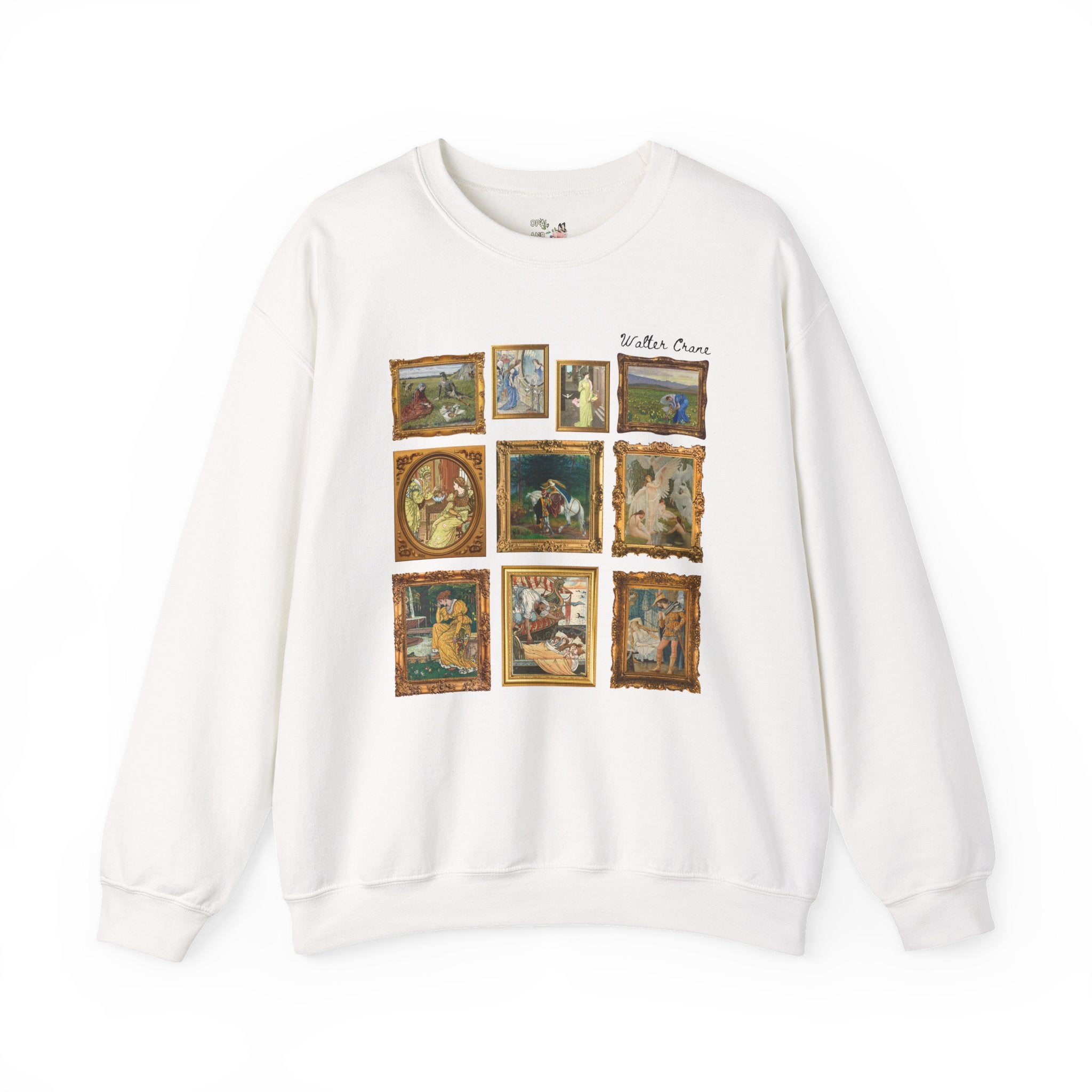 Walter Crane Art History Shirt, English Book Illustrator, Arts and Crafts Movement, Ruth and Boaz, Humanities Professor Gift, Swan Maidens - Opal and June