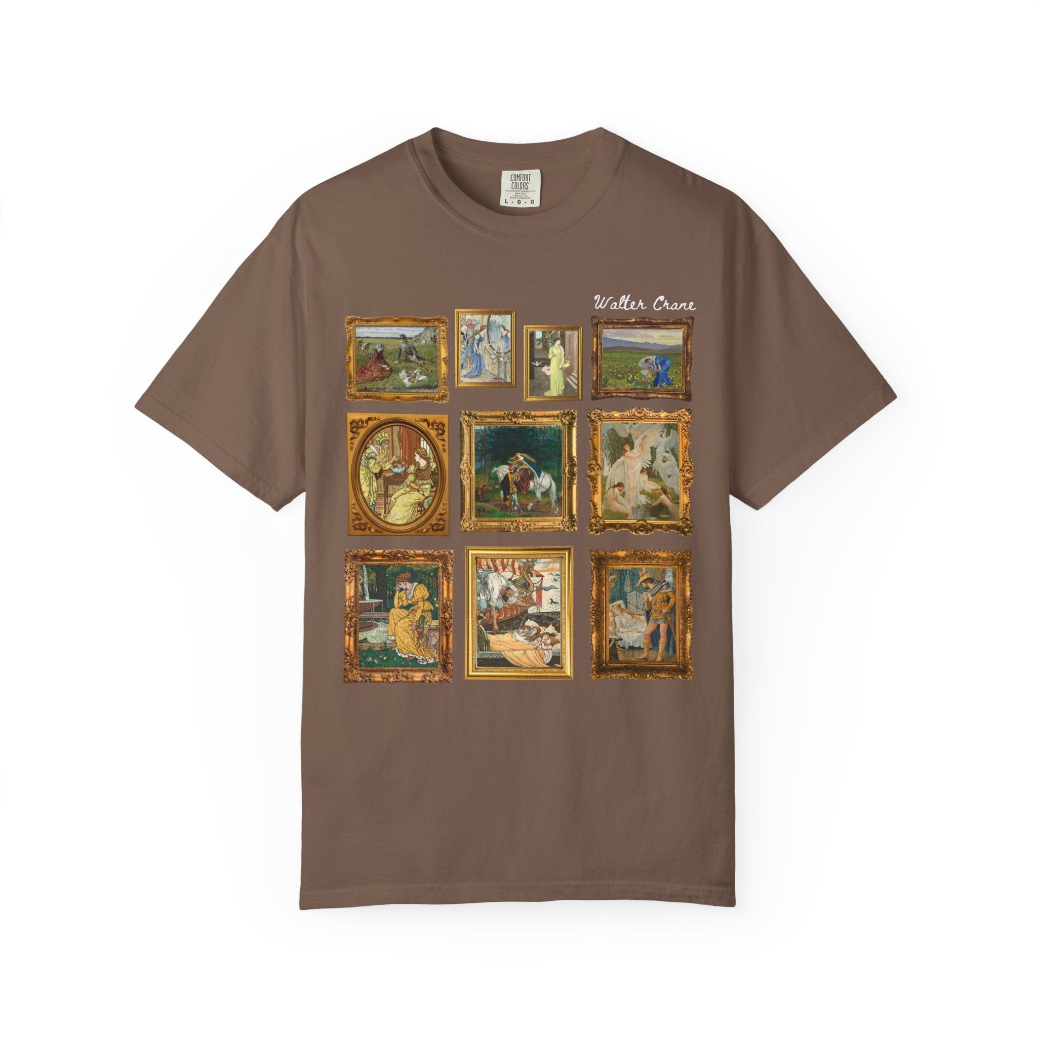 Walter Crane Art History Shirt, English Book Illustrator, Arts and Crafts Movement, Ruth and Boaz, Humanities Professor Gift, Swan Maidens - Opal and June
