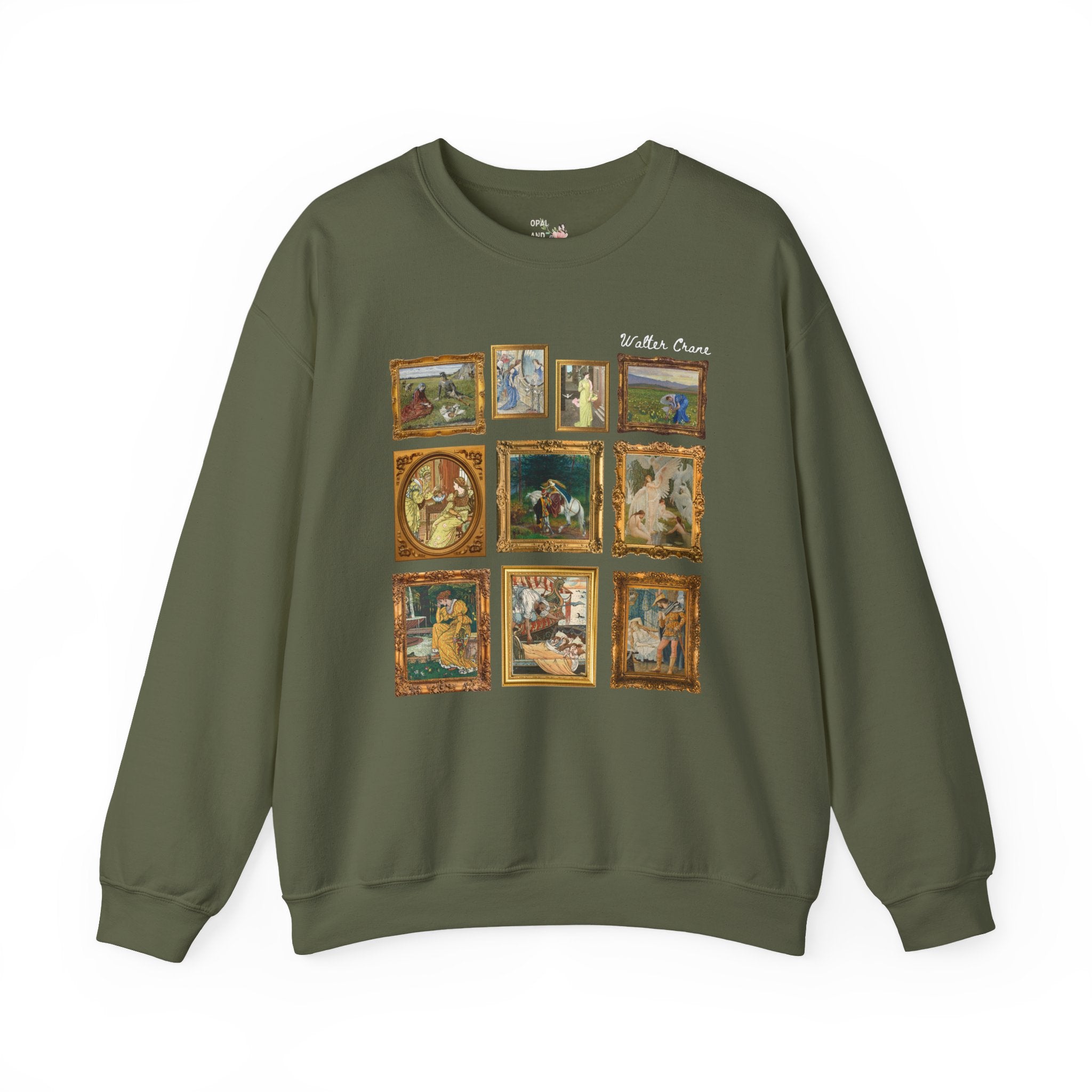 Walter Crane Art History Shirt, English Book Illustrator, Arts and Crafts Movement, Ruth and Boaz, Humanities Professor Gift, Swan Maidens - Opal and June