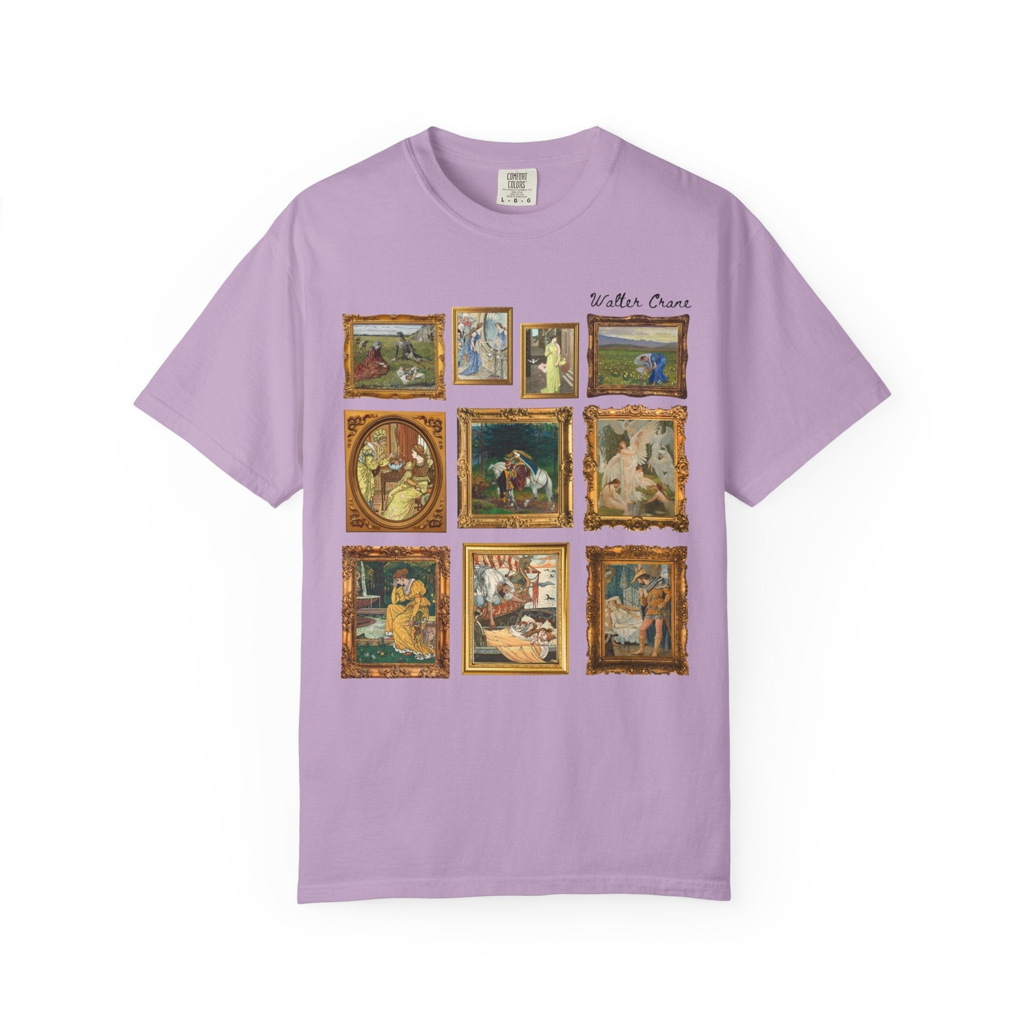 Walter Crane Art History Shirt, English Book Illustrator, Arts and Crafts Movement, Ruth and Boaz, Humanities Professor Gift, Swan Maidens - Opal and June