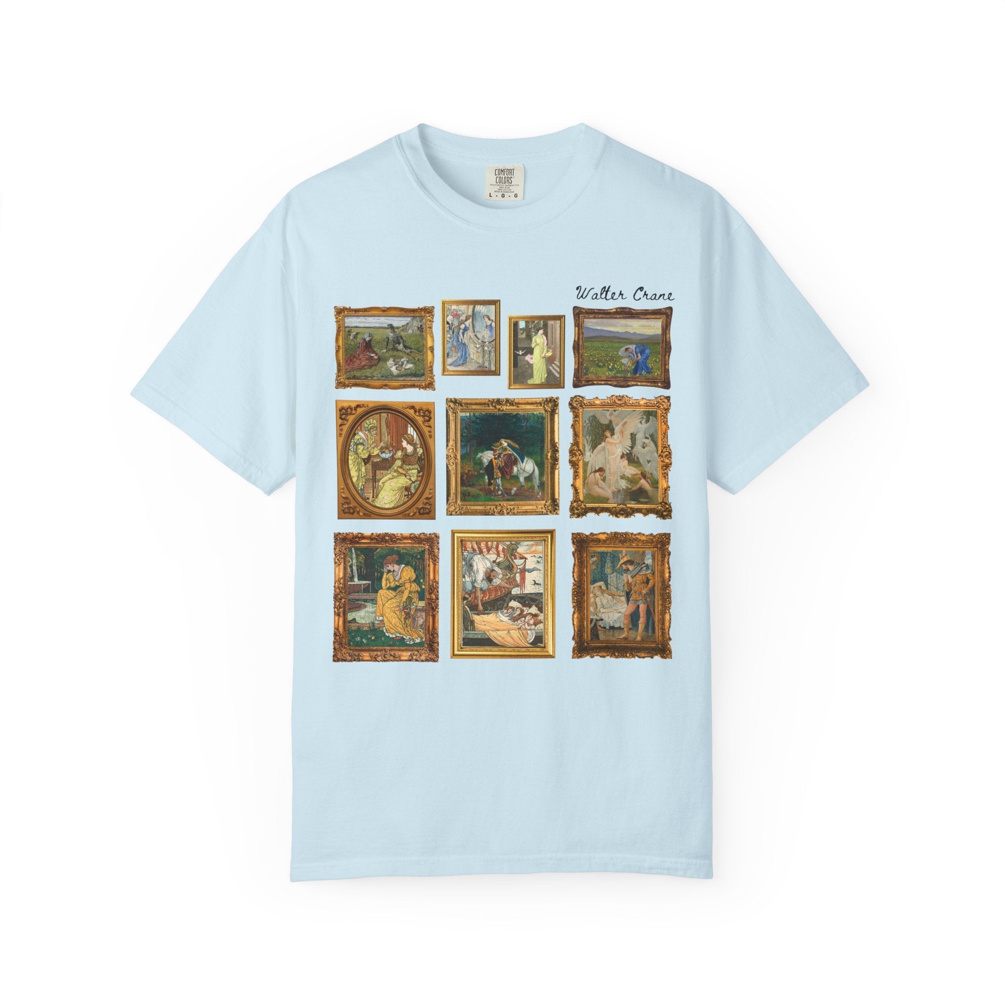 Walter Crane Art History Shirt, English Book Illustrator, Arts and Crafts Movement, Ruth and Boaz, Humanities Professor Gift, Swan Maidens - Opal and June