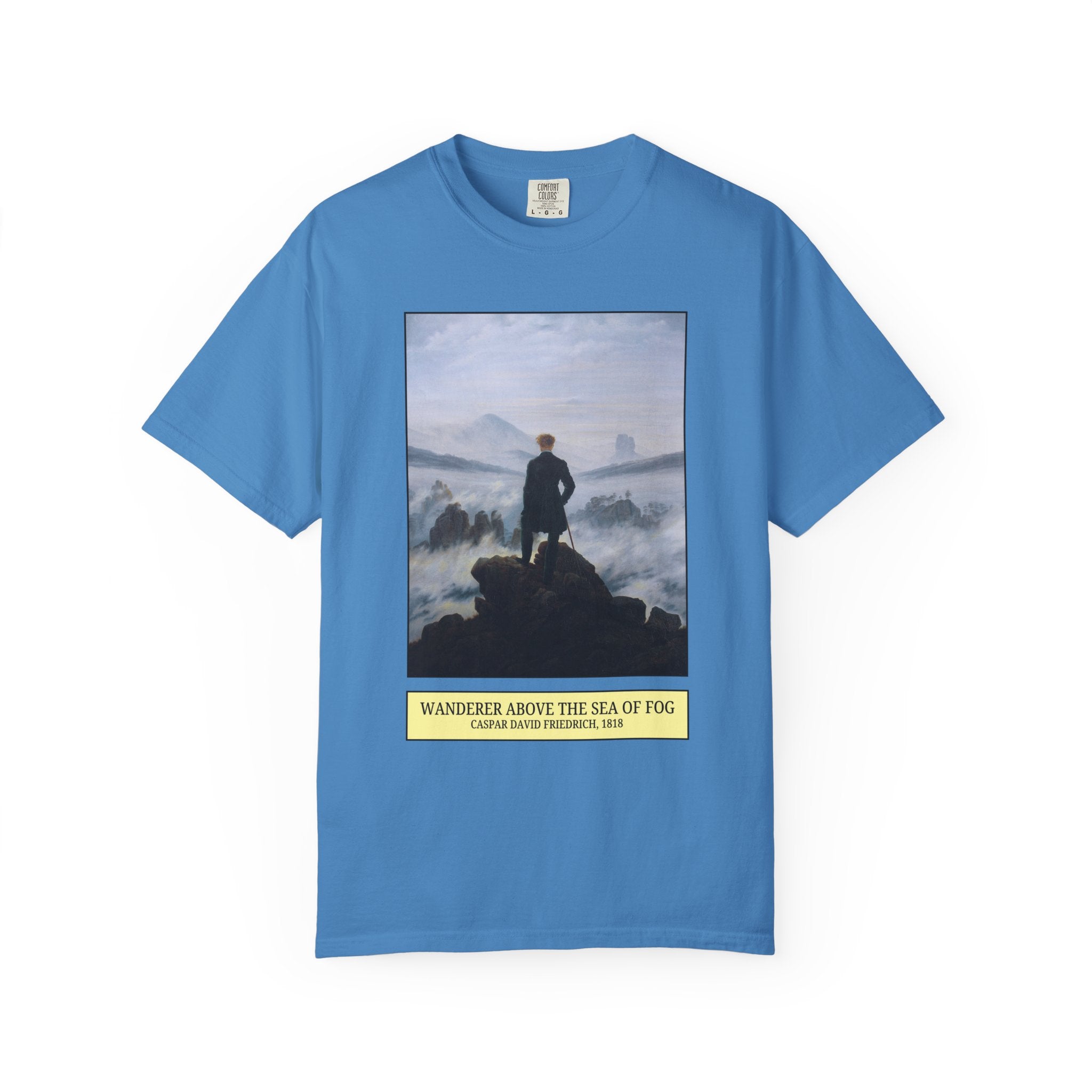 Wanderer Above the Sea of Fog by Caspar David Friedrich, Romanticism 19th Century Art Movement, Art History Tee Shirt for Humanities Major - Opal and June