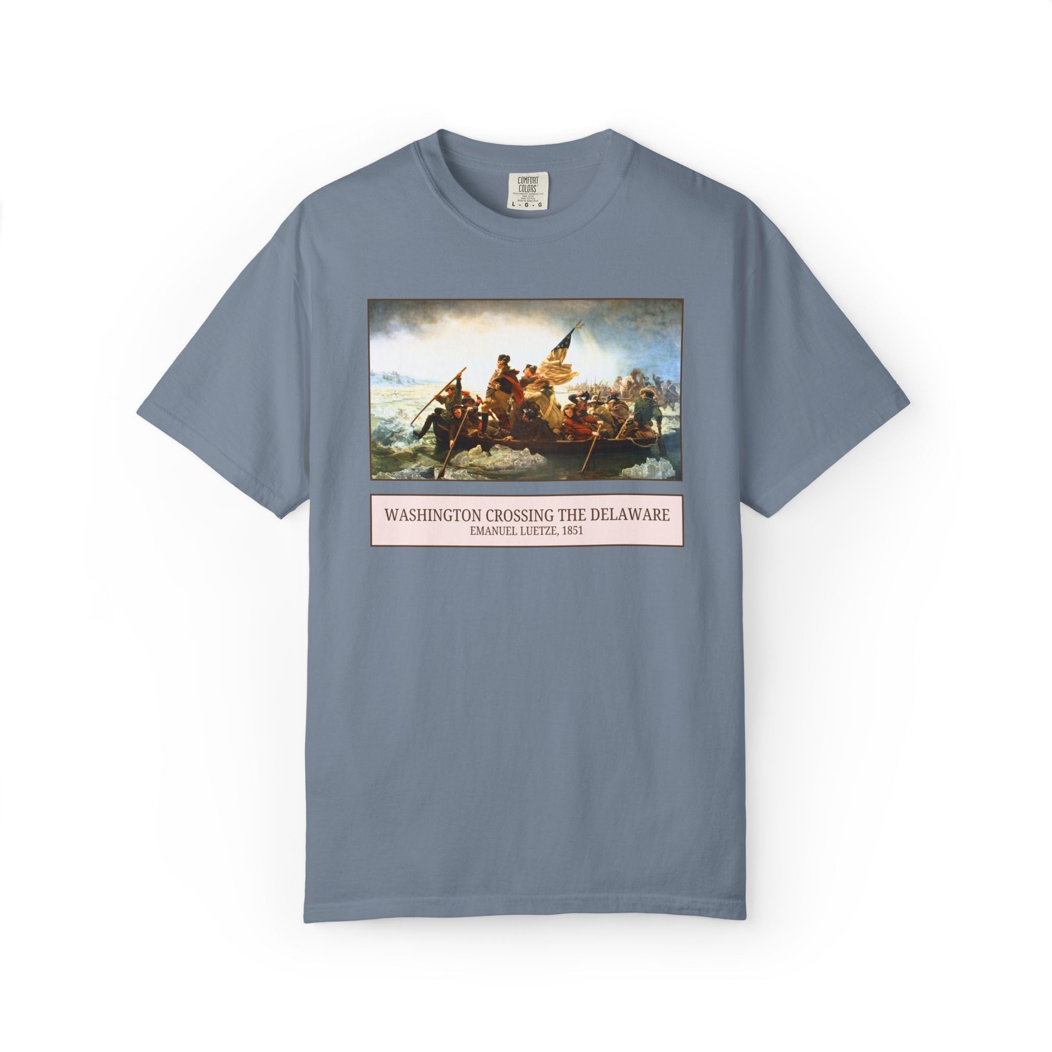 Washington Crossing the Delaware Revolutionary War Art History Tee, Emanuel Leutze Famous Painting, 19th Century Art, 1700s History Gift - Opal and June