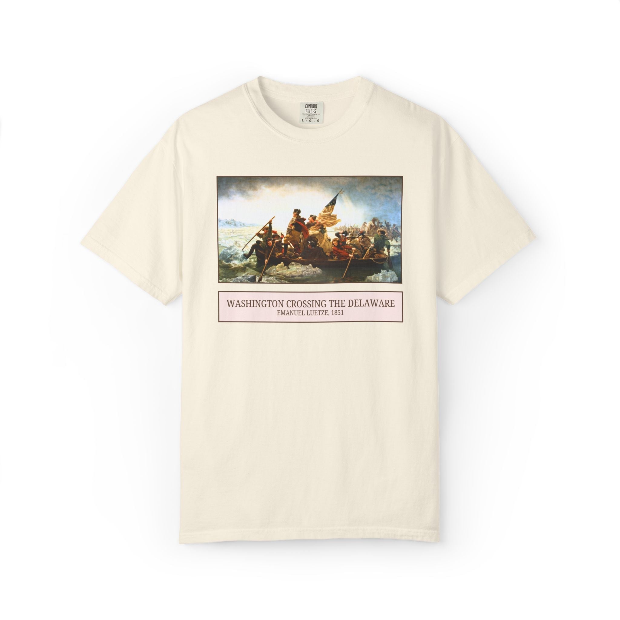 Washington Crossing the Delaware Revolutionary War Art History Tee, Emanuel Leutze Famous Painting, 19th Century Art, 1700s History Gift - Opal and June