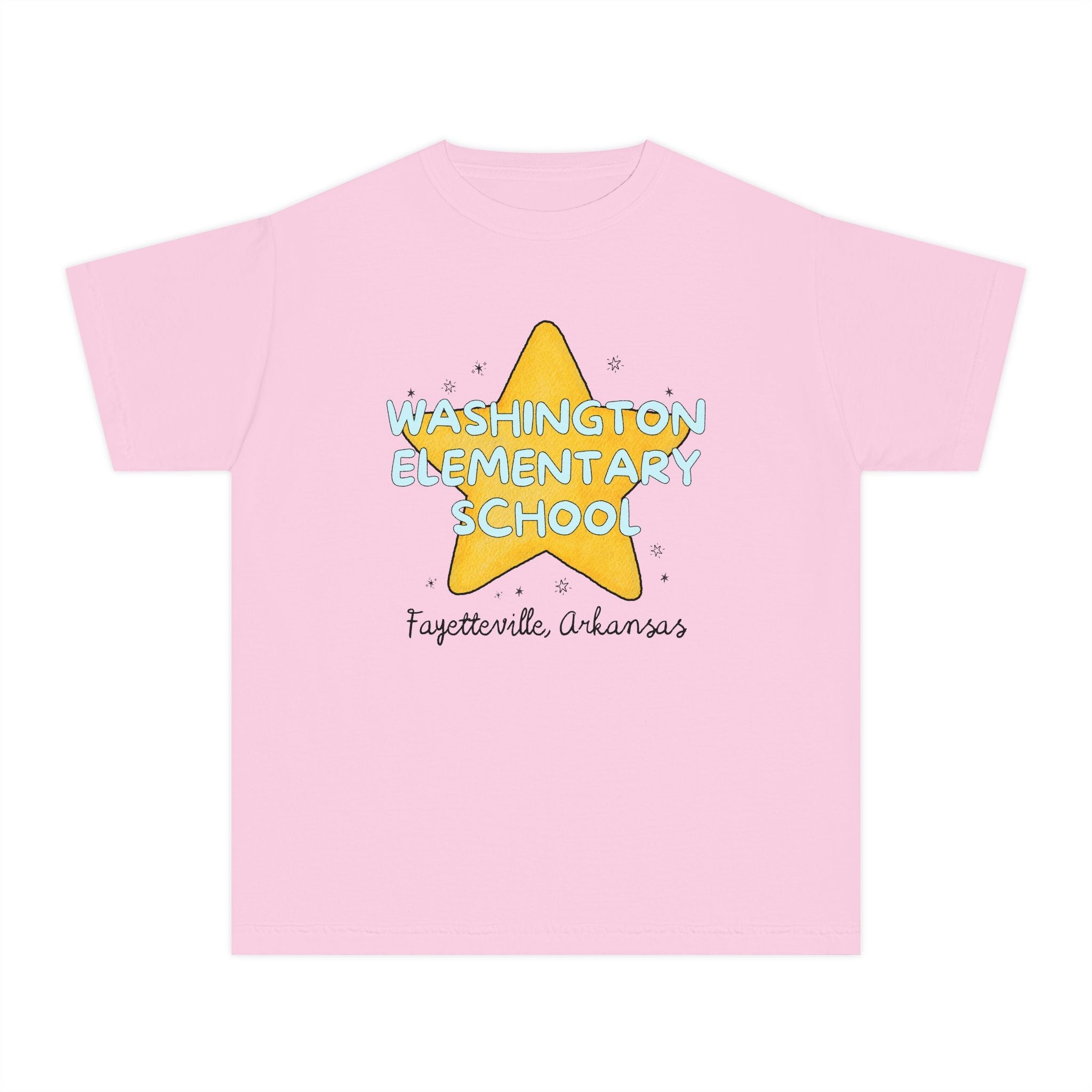 Washington Elementary School Kids Tee Shirt: Retro Star - Opal and June