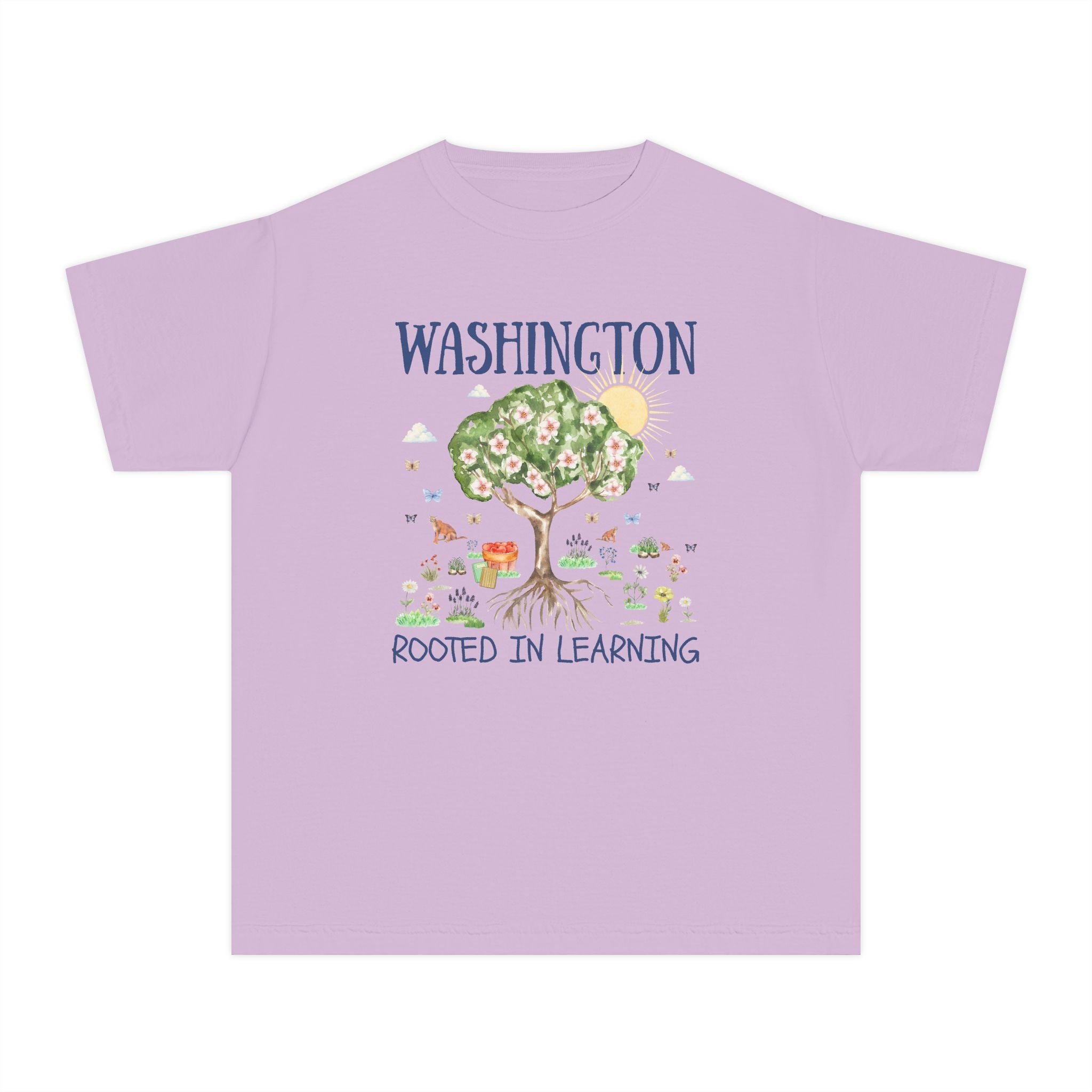 Washington Elementary School Kids Tee Shirt: Rooted in Learning | FPS + Opal and June Kids Tee Shirt, Fayetteville Public Schools - Opal and June