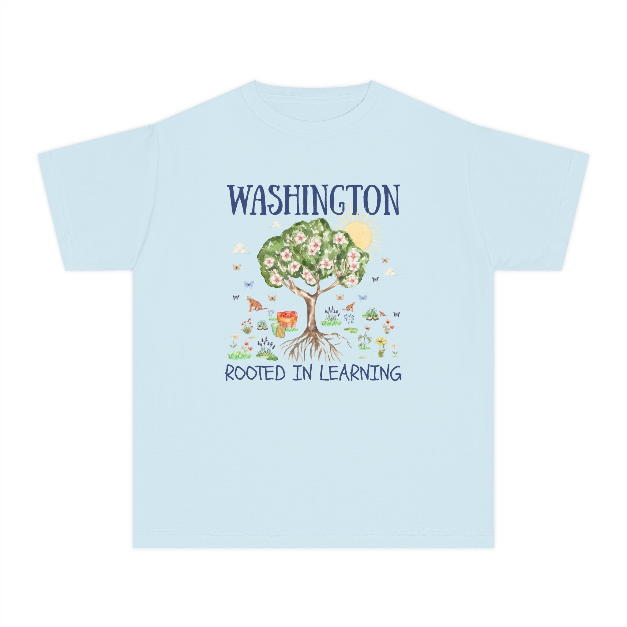 Washington Elementary School Kids Tee Shirt: Rooted in Learning | FPS + Opal and June Kids Tee Shirt, Fayetteville Public Schools - Opal and June