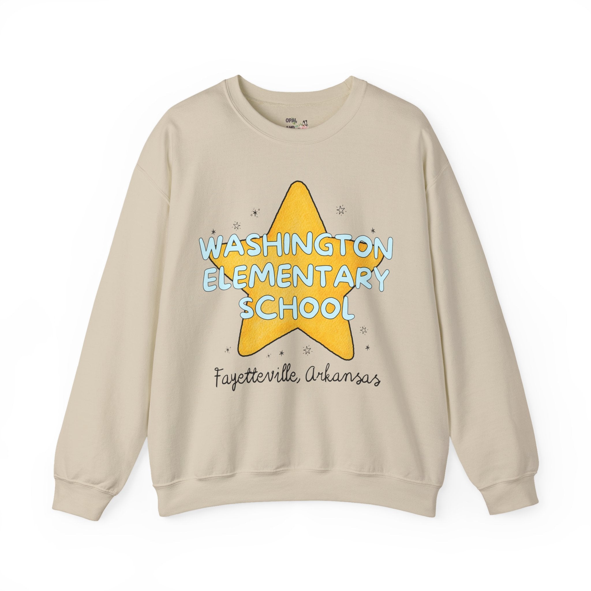 Washington Elementary School Sweatshirt: Retro Star - Opal and June