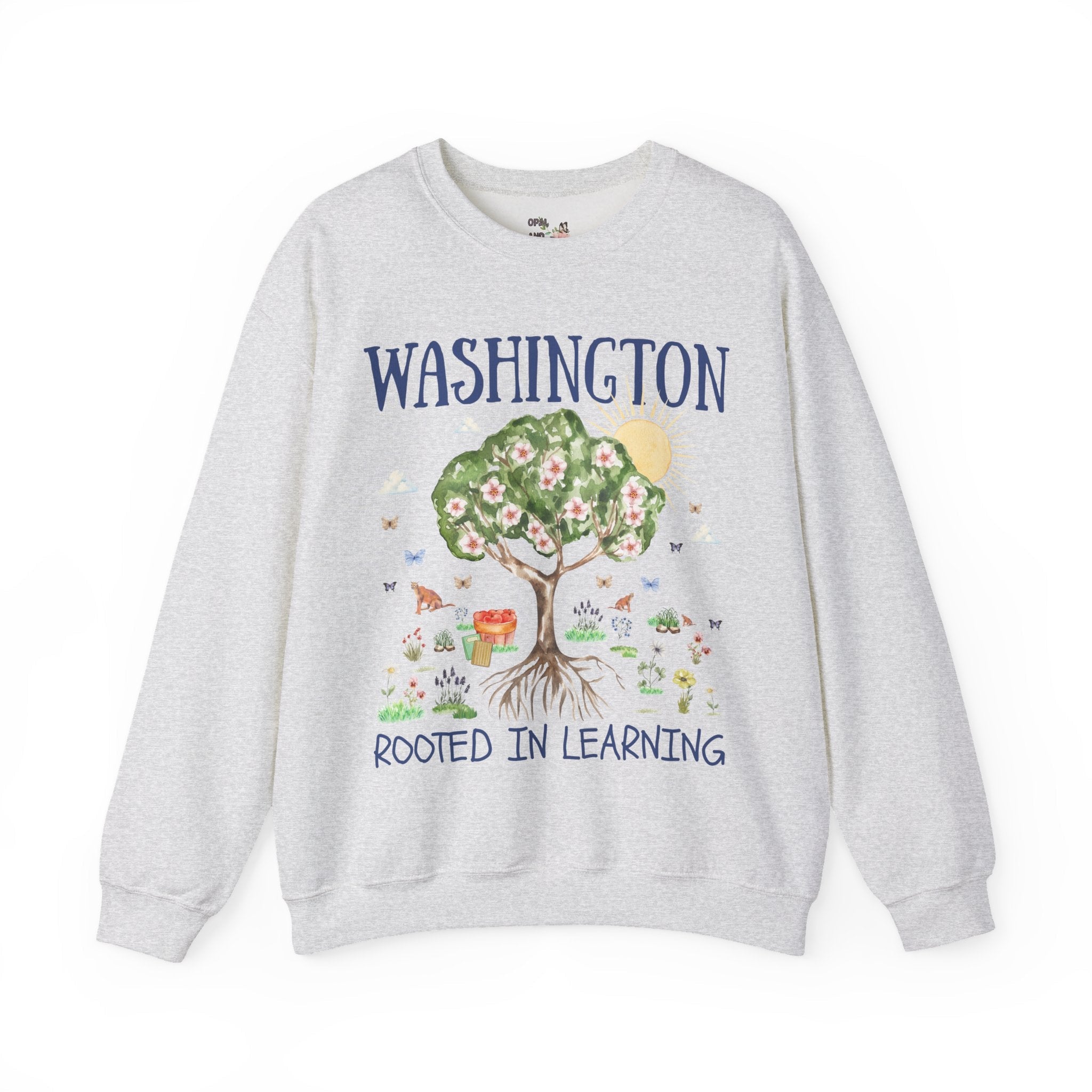 Washington Elementary School Sweatshirt: Rooted in Learning | FPS + Opal and June Sweatshirt, Fayetteville Public Schools - Opal and June