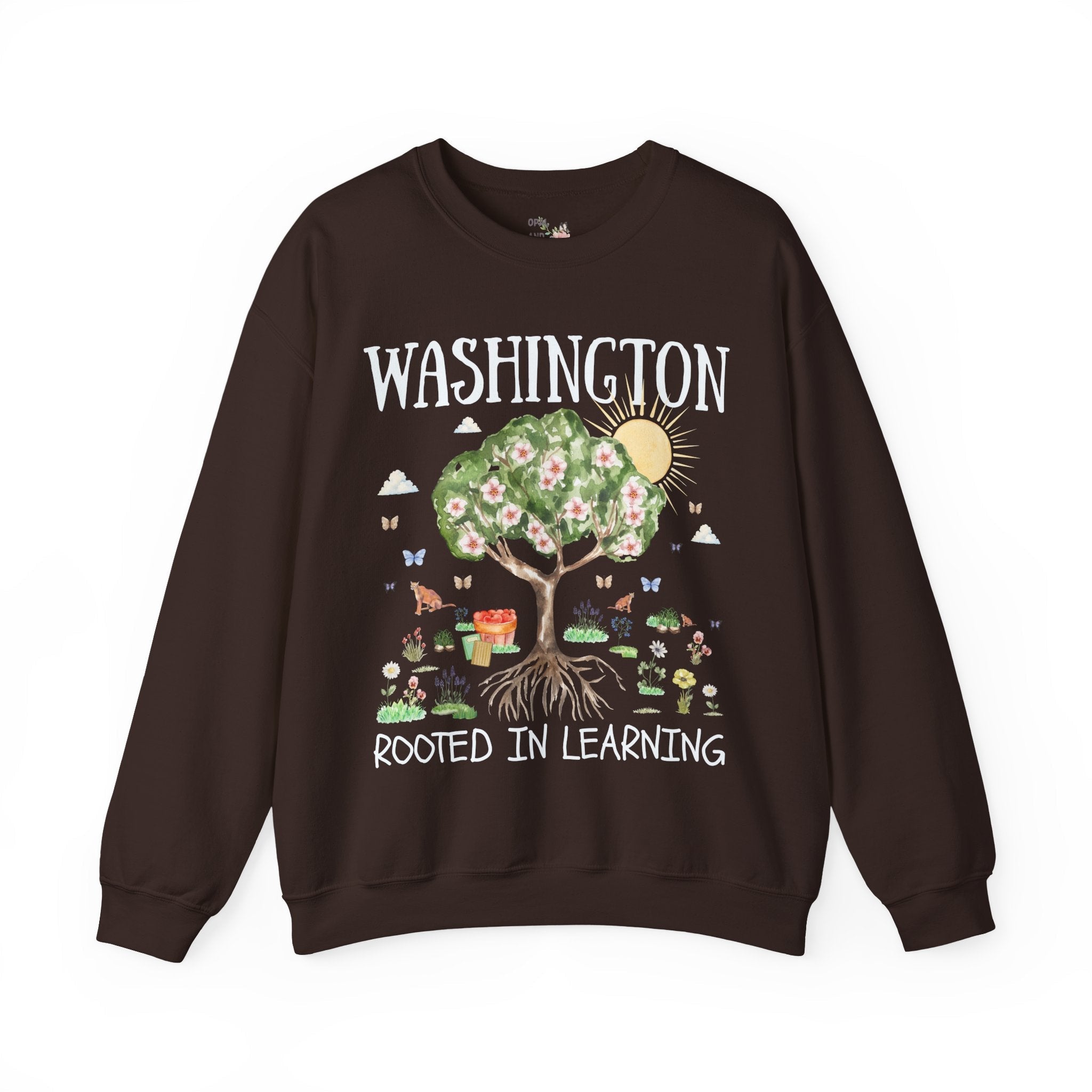 Washington Elementary School Sweatshirt: Rooted in Learning | FPS + Opal and June Sweatshirt, Fayetteville Public Schools - Opal and June