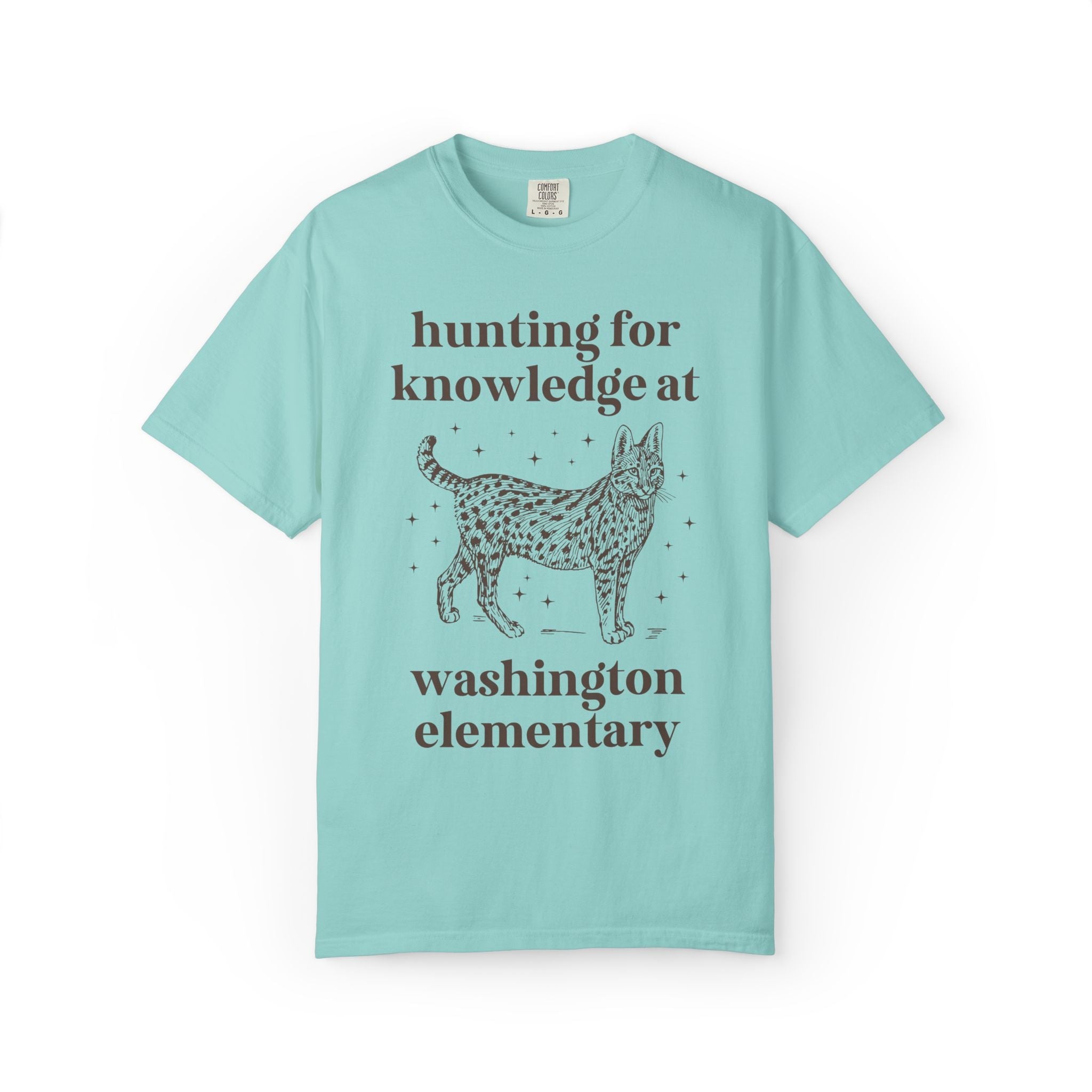 Washington Elementary School Tee Shirt: Hunting for Knowledge | FPS + Opal and June Tee Shirt, Fayetteville Public Schools - Opal and June