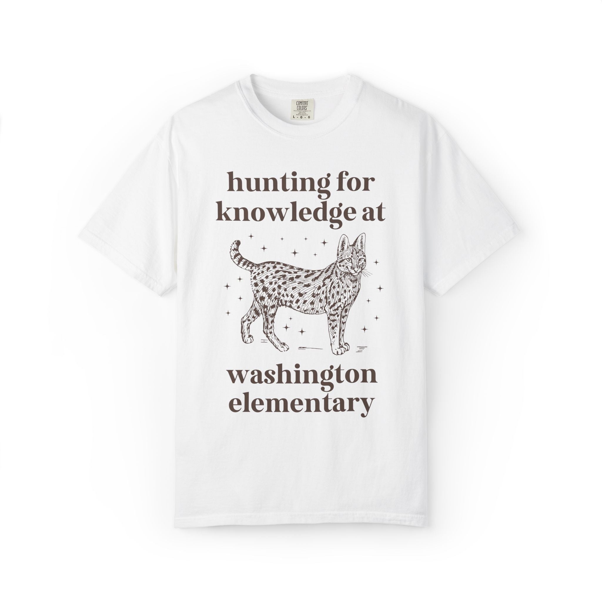 Washington Elementary School Tee Shirt: Hunting for Knowledge | FPS + Opal and June Tee Shirt, Fayetteville Public Schools - Opal and June