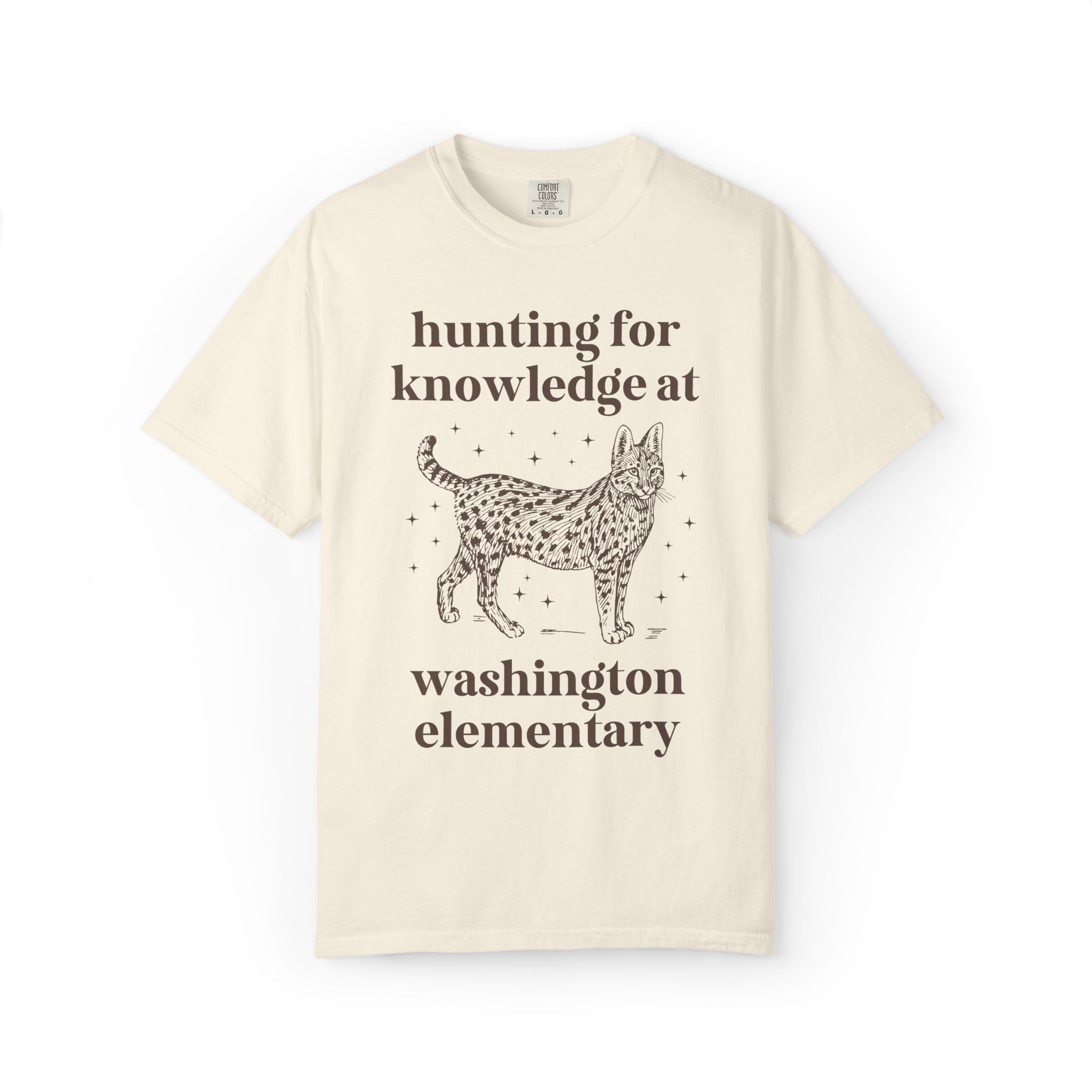 Washington Elementary School Tee Shirt: Hunting for Knowledge | FPS + Opal and June Tee Shirt, Fayetteville Public Schools - Opal and June