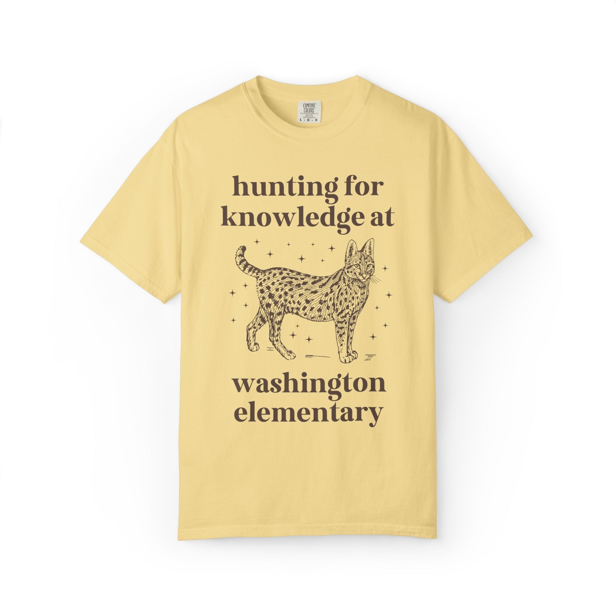 Washington Elementary School Tee Shirt: Hunting for Knowledge | FPS + Opal and June Tee Shirt, Fayetteville Public Schools - Opal and June