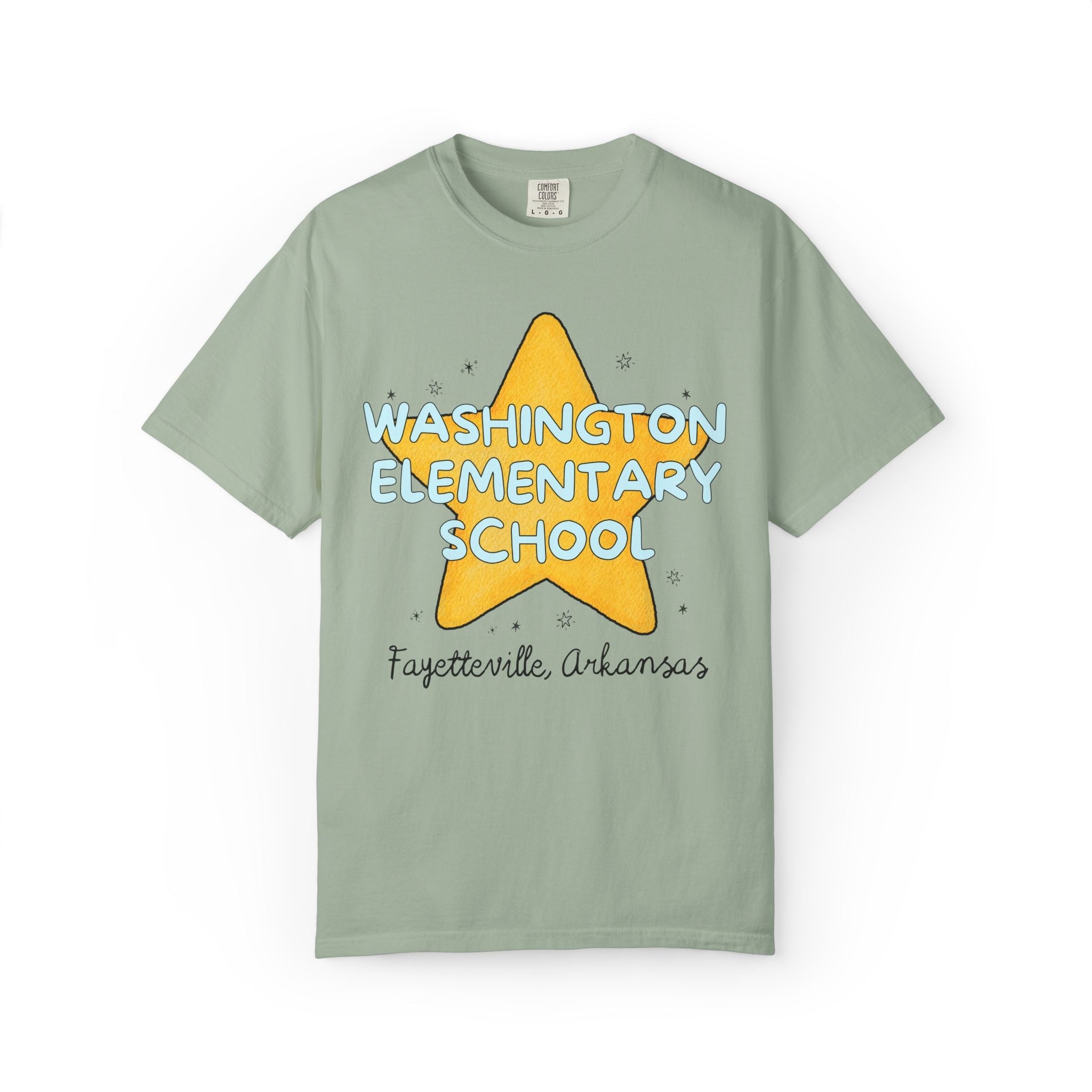 Washington Elementary School Tee Shirt: Retro Star - Opal and June